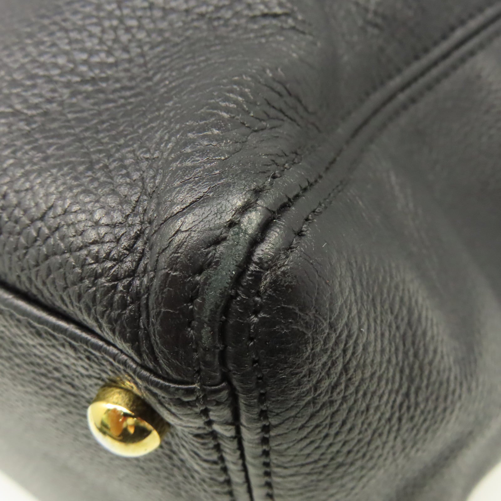 CHANEL 【激減優惠】牛皮皮革2Way Shoulder Bag金扣手挽肩背兩用袋黑色