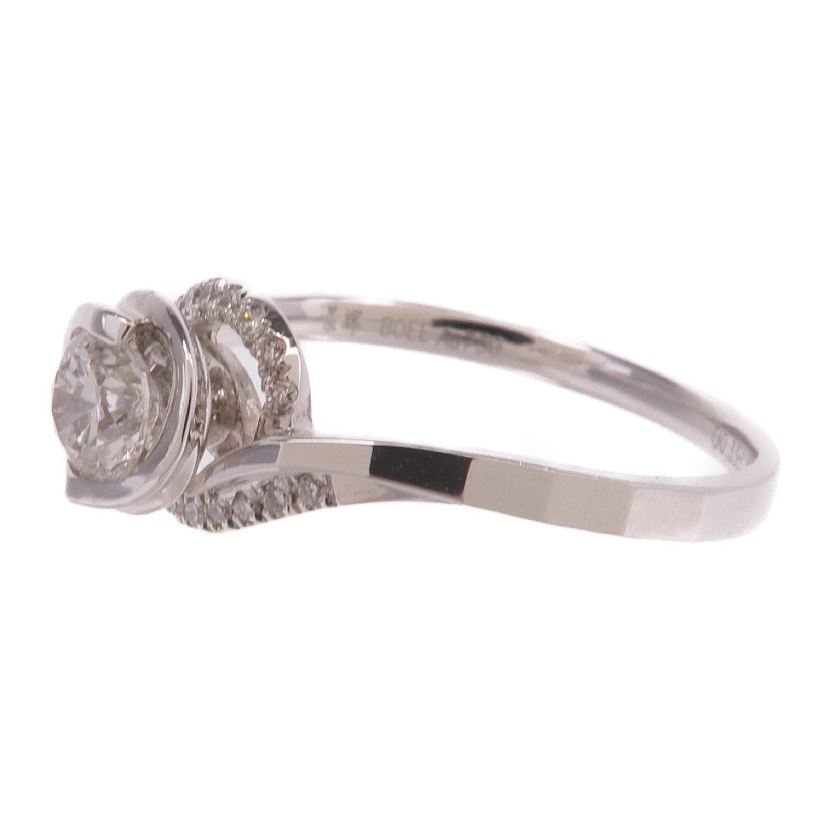 JEWELRY 【激減優惠】18K白金Diamond Ring鑽石戒指US#6