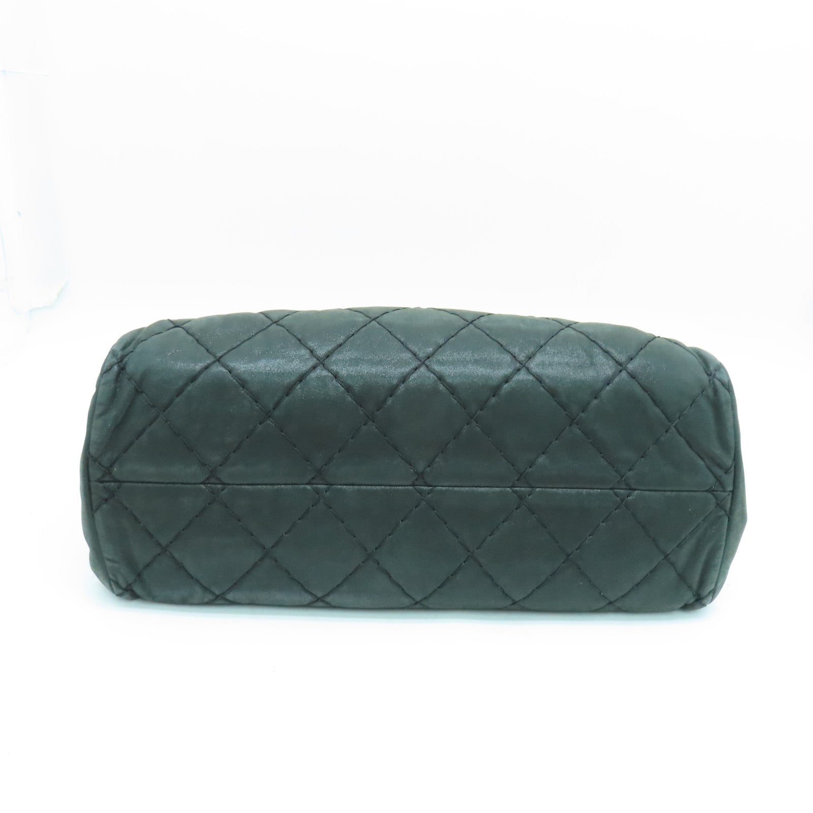 CHANEL cowhide leather Chain Shoulder shoulder bag dark green