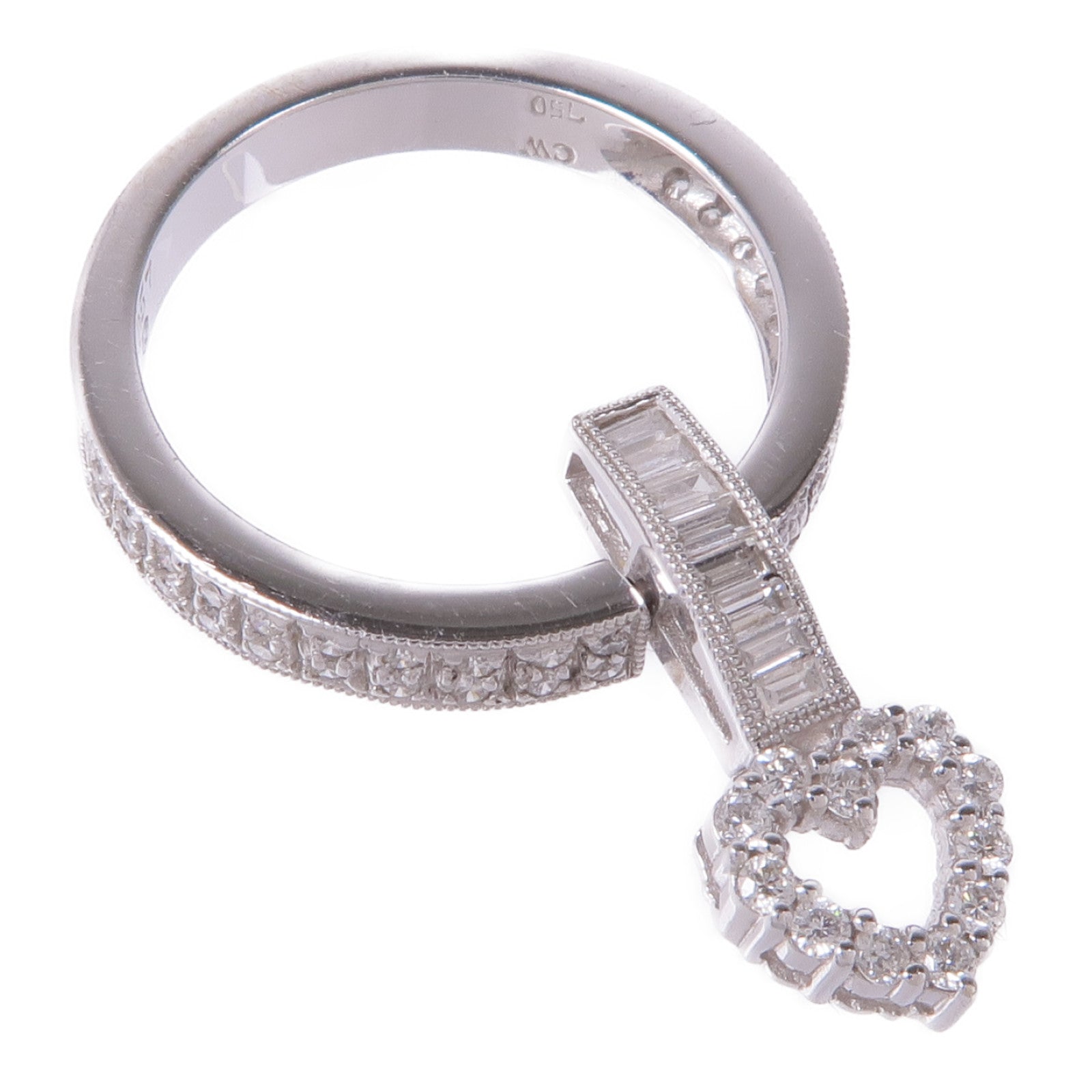 JEWELRY Diamond Pendant Top 18K White Gold