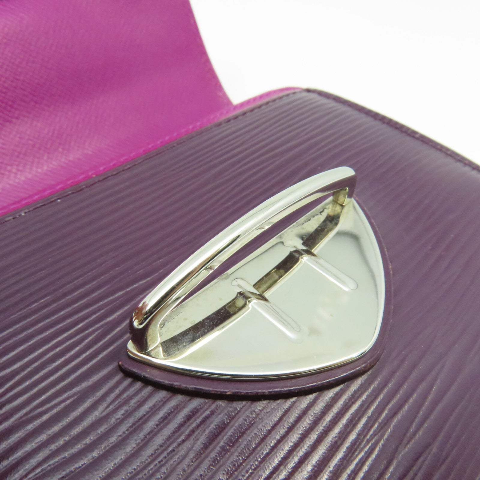LOUIS VUITTON 【清倉大減價】Epi Joey Wallet銀扣短錢包紫色