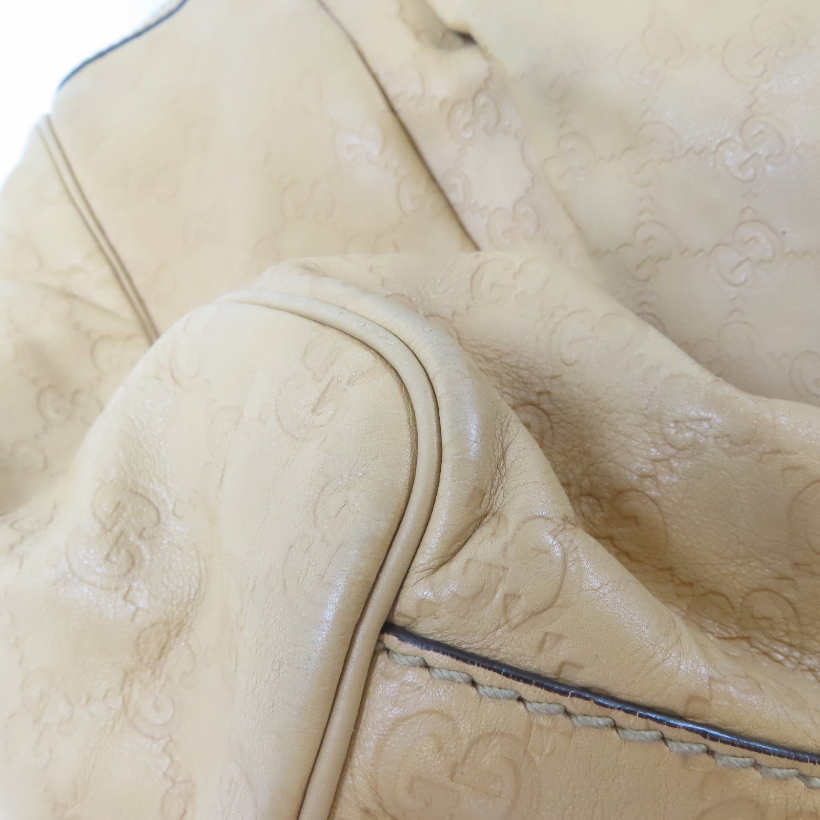 GUCCI 牛皮皮革Shoulder Bag金扣肩背袋啡色