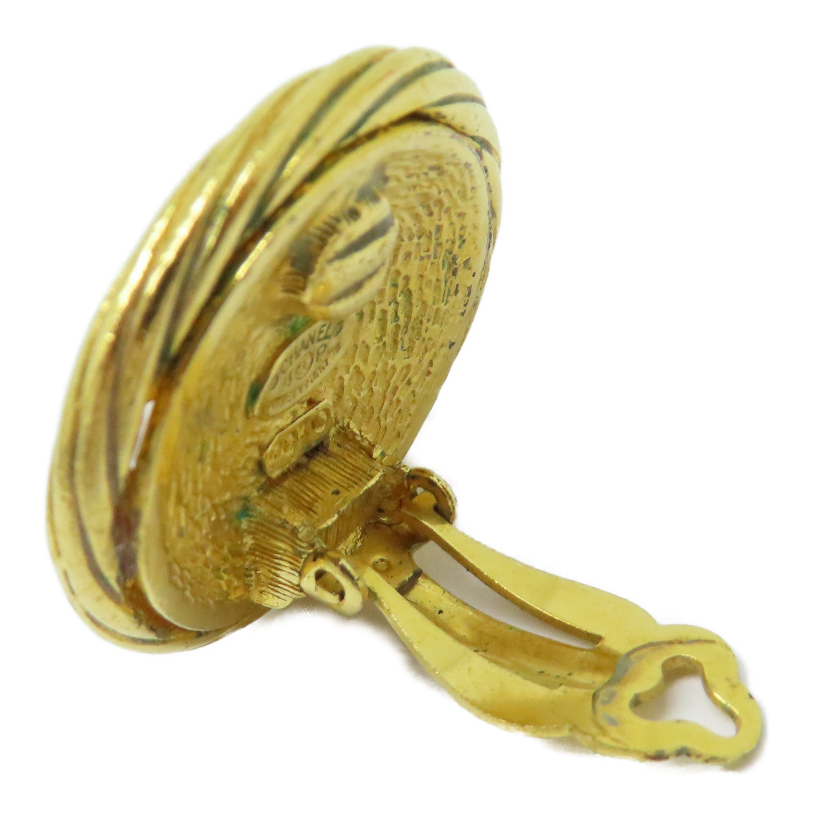 CHANEL 金屬Vintage Earrings耳環金色