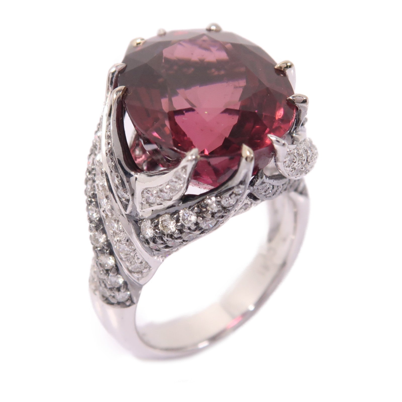 JEWELRY 【激減優惠】18K白金Tanzanite Ring坦桑石/1.51ct鑽石戒指US#7