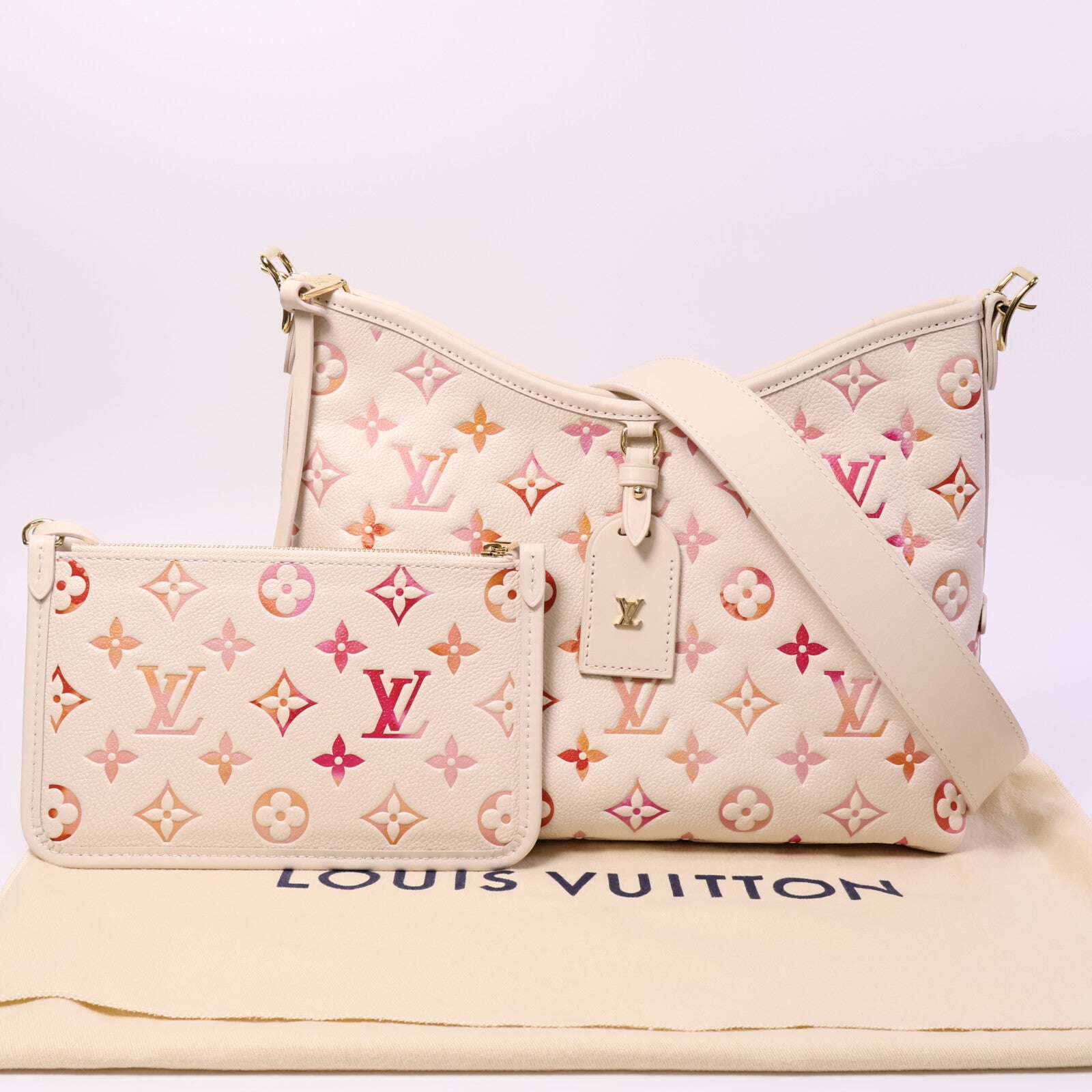 LOUIS VUITTON Monogram Empreinte Carryall PM肩背袋