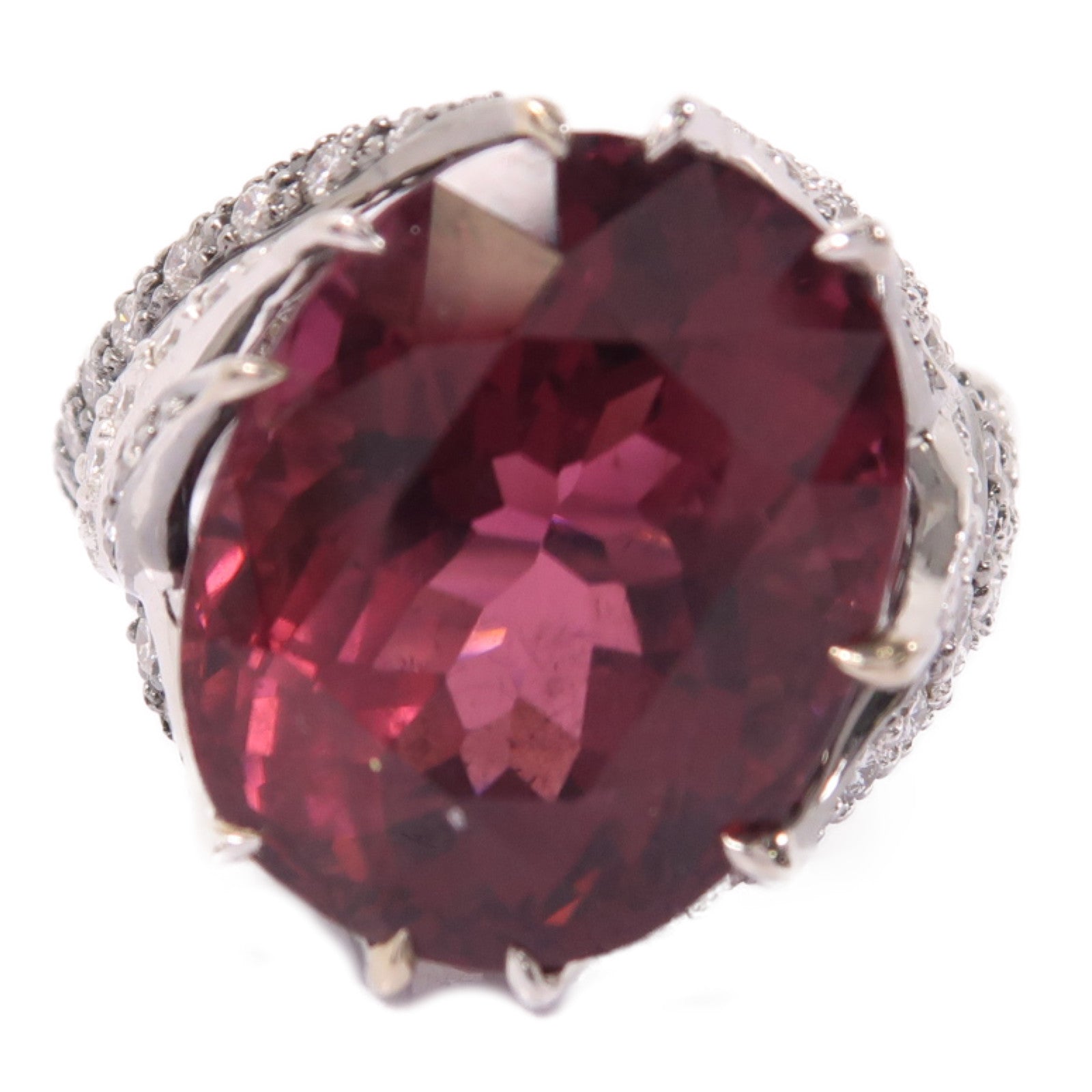 JEWELRY 【激減優惠】18K白金Tanzanite Ring坦桑石/1.51ct鑽石戒指US#7