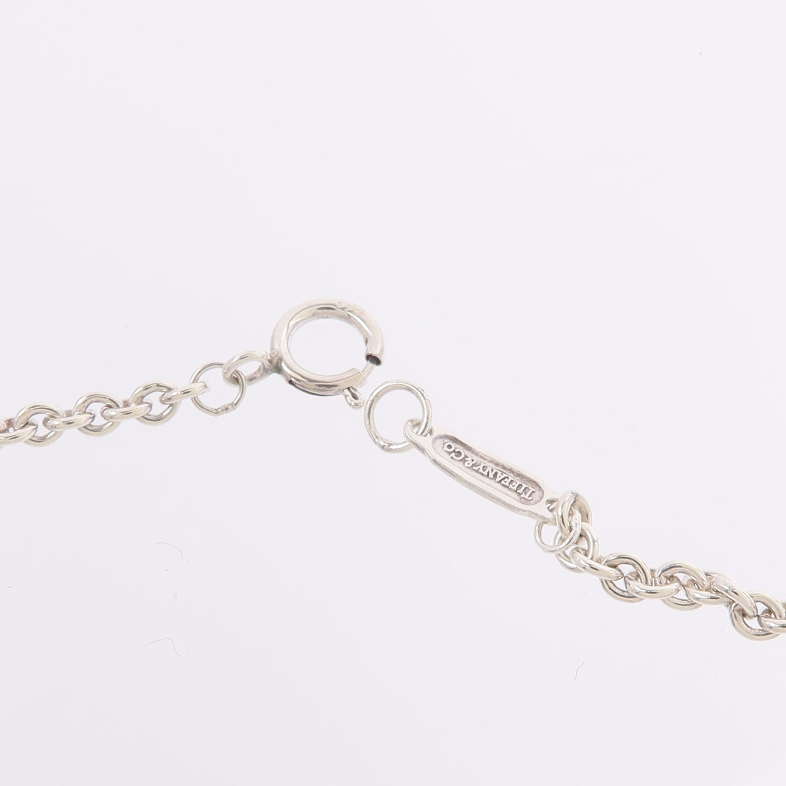 TIFFANY＆CO 925純銀1837 Concave Circle Pendant項鍊