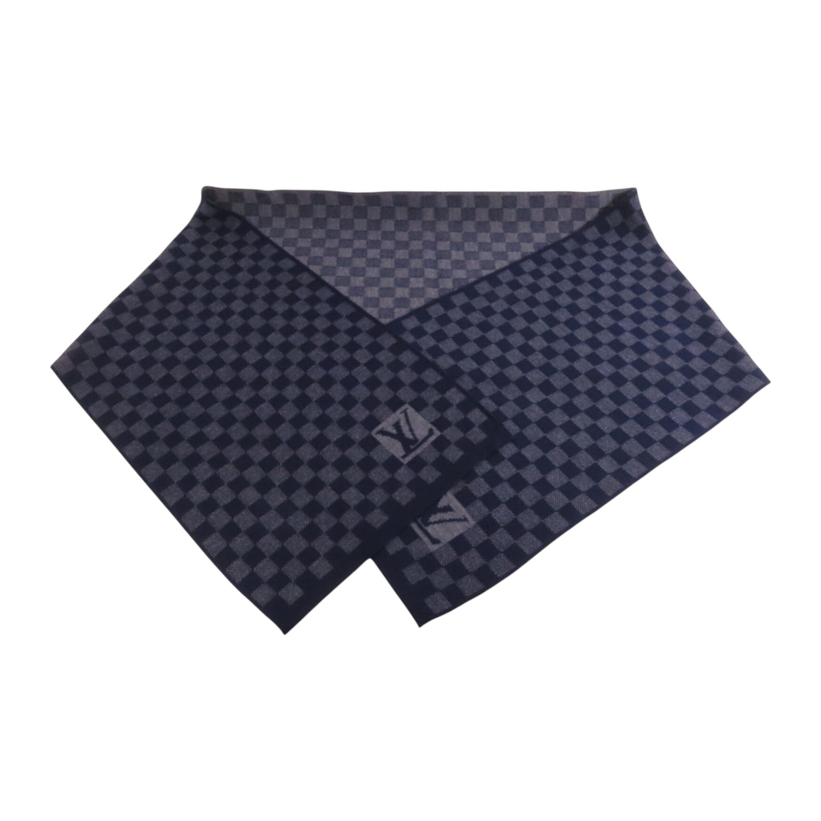 LOUIS VUITTON 羊毛Echarpe Petit Damier Scraf圍巾