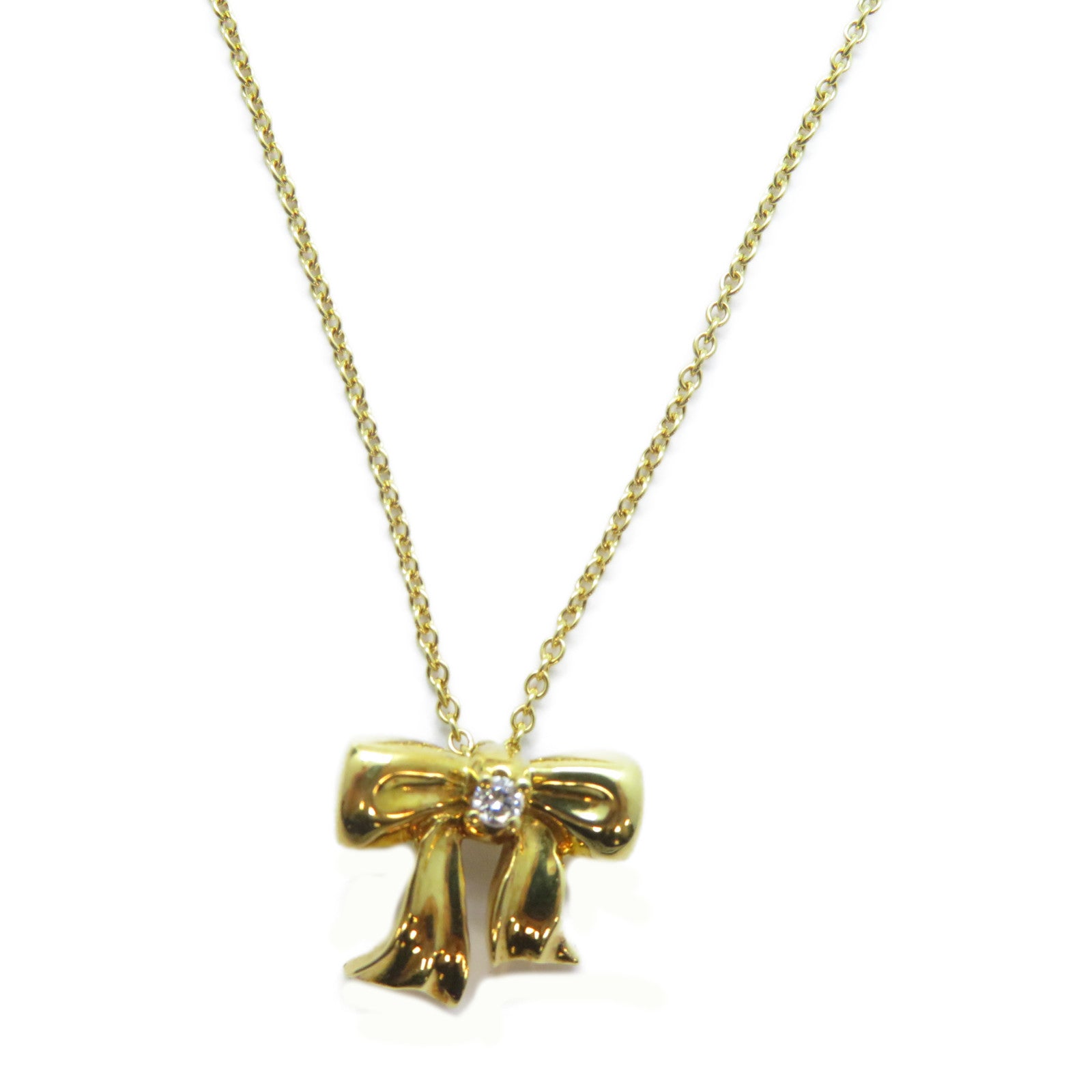 TIFFANY＆CO 18K黃金Diamond Necklace鑽石項鍊