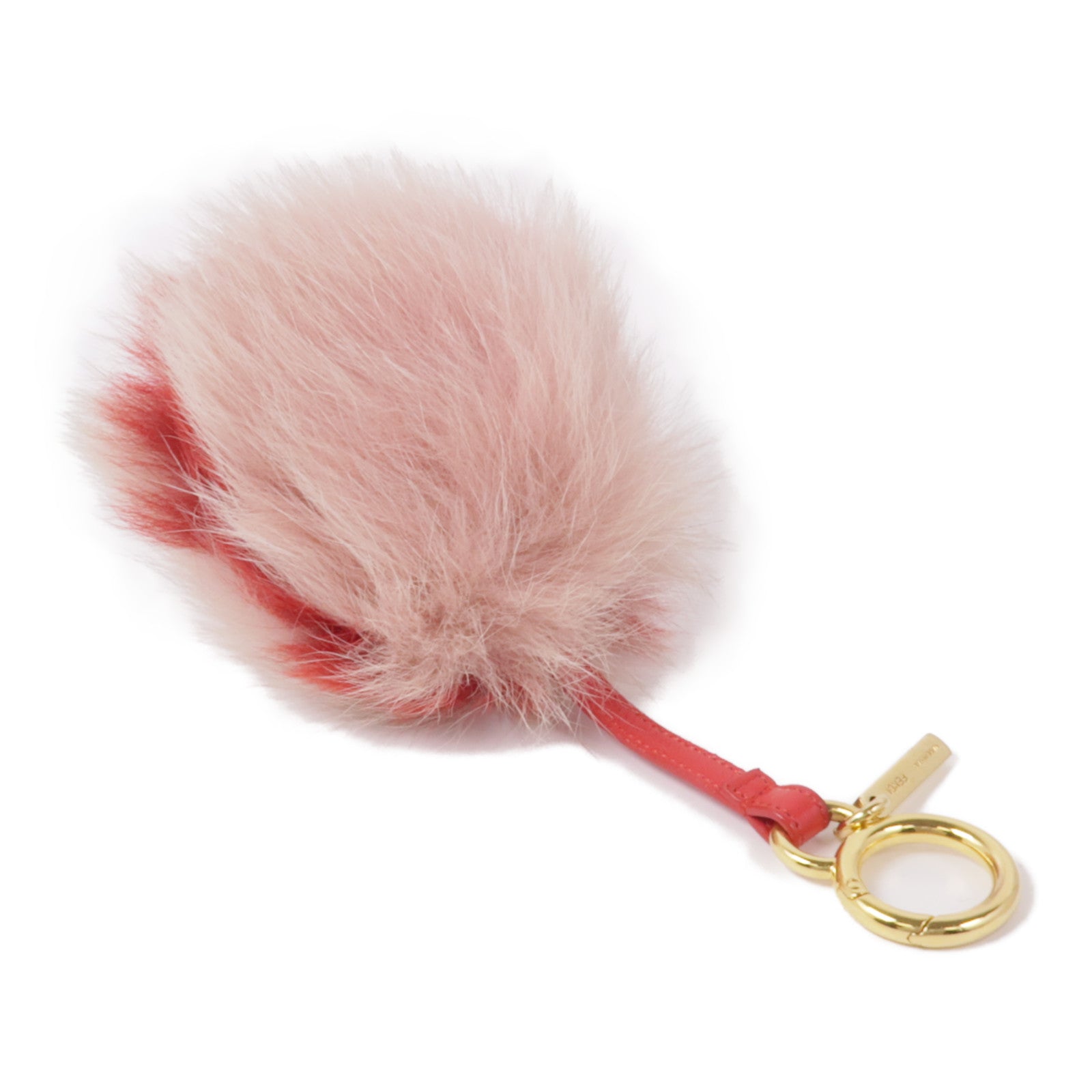 FENDI 毛皮Charm金扣掛飾