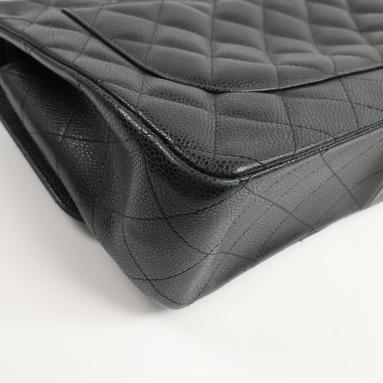 CHANEL 牛皮皮革Large Classic手挽肩背兩用袋