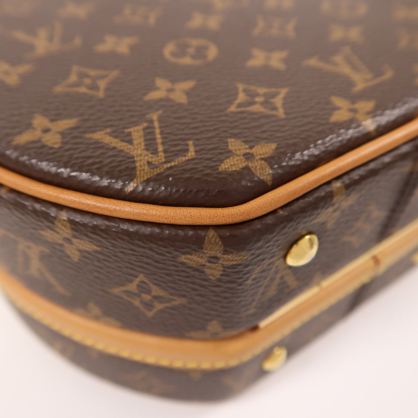 LOUIS VUITTON Monogram Petite Boite Chapeau金扣手挽肩背兩用袋