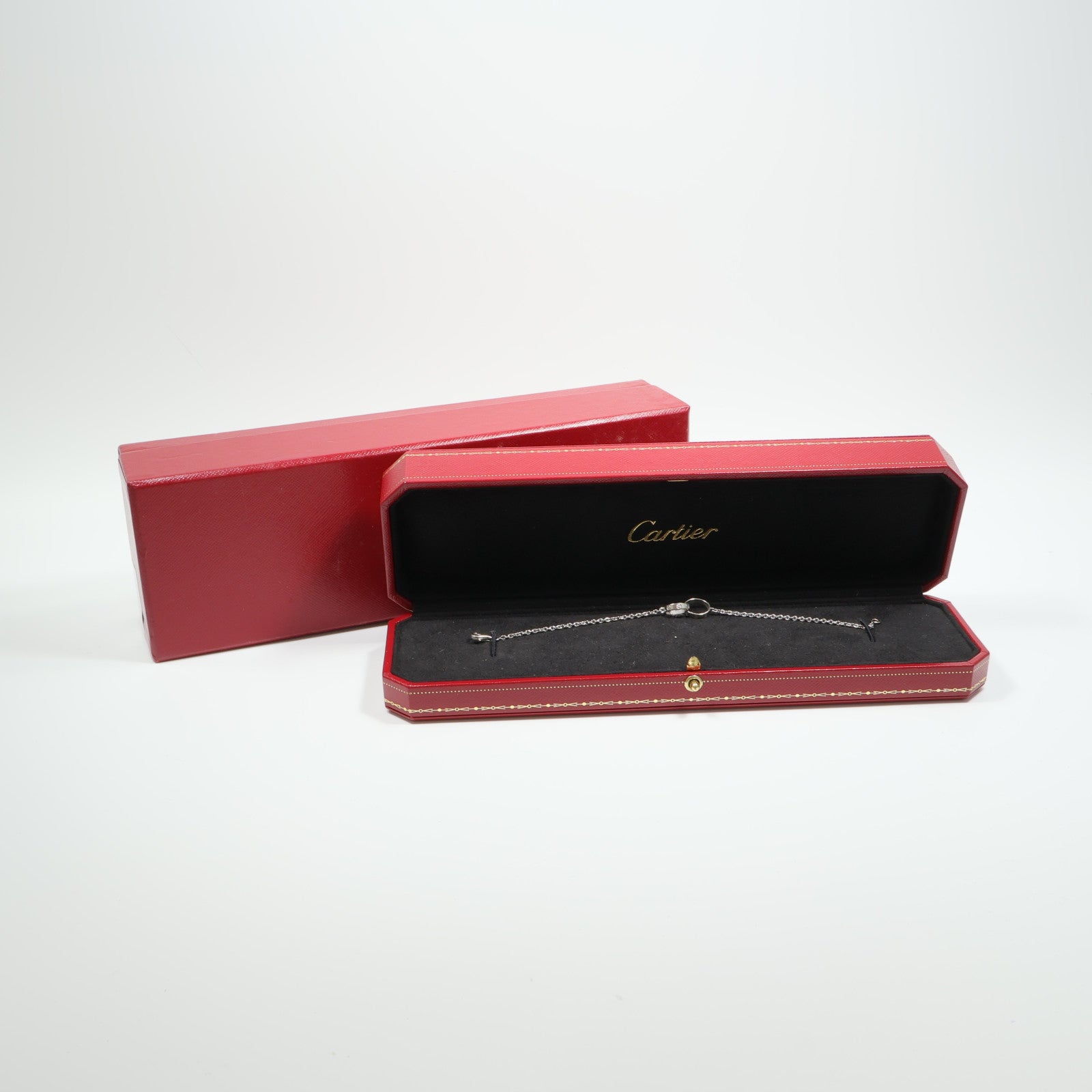 CARTIER 18K白金Love Bracelet手鏈