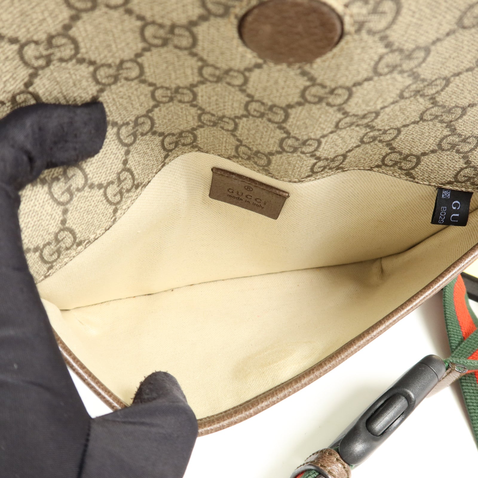 GUCCI 塗層帆布Neo Vintage Belt Bag金扣腰包