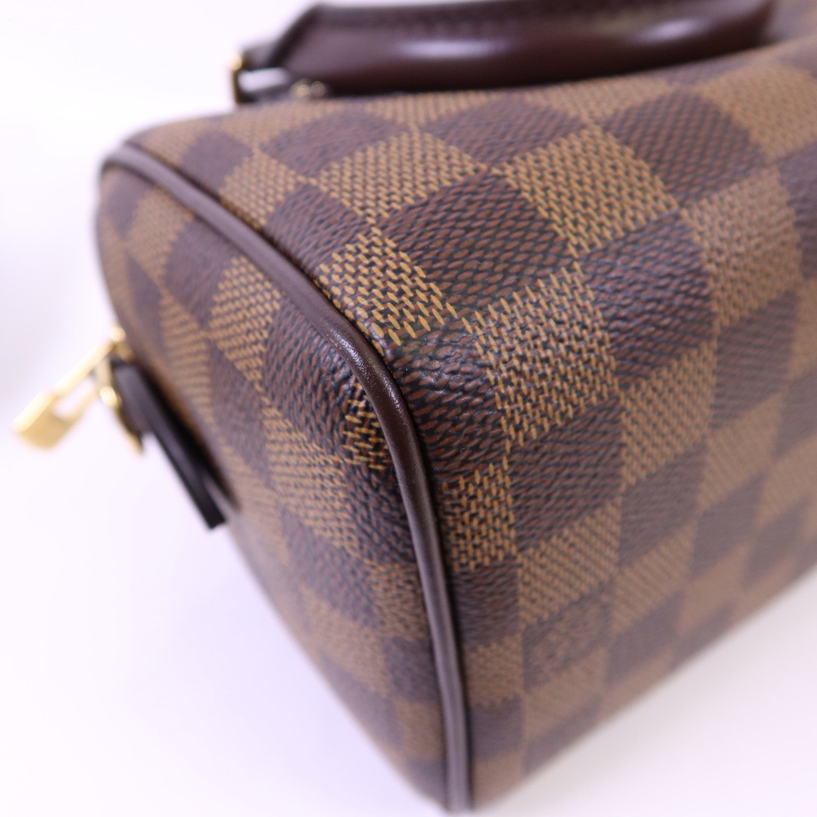 LOUIS VUITTON Damier Speedy Bandouliere 20金扣手挽肩背兩用袋