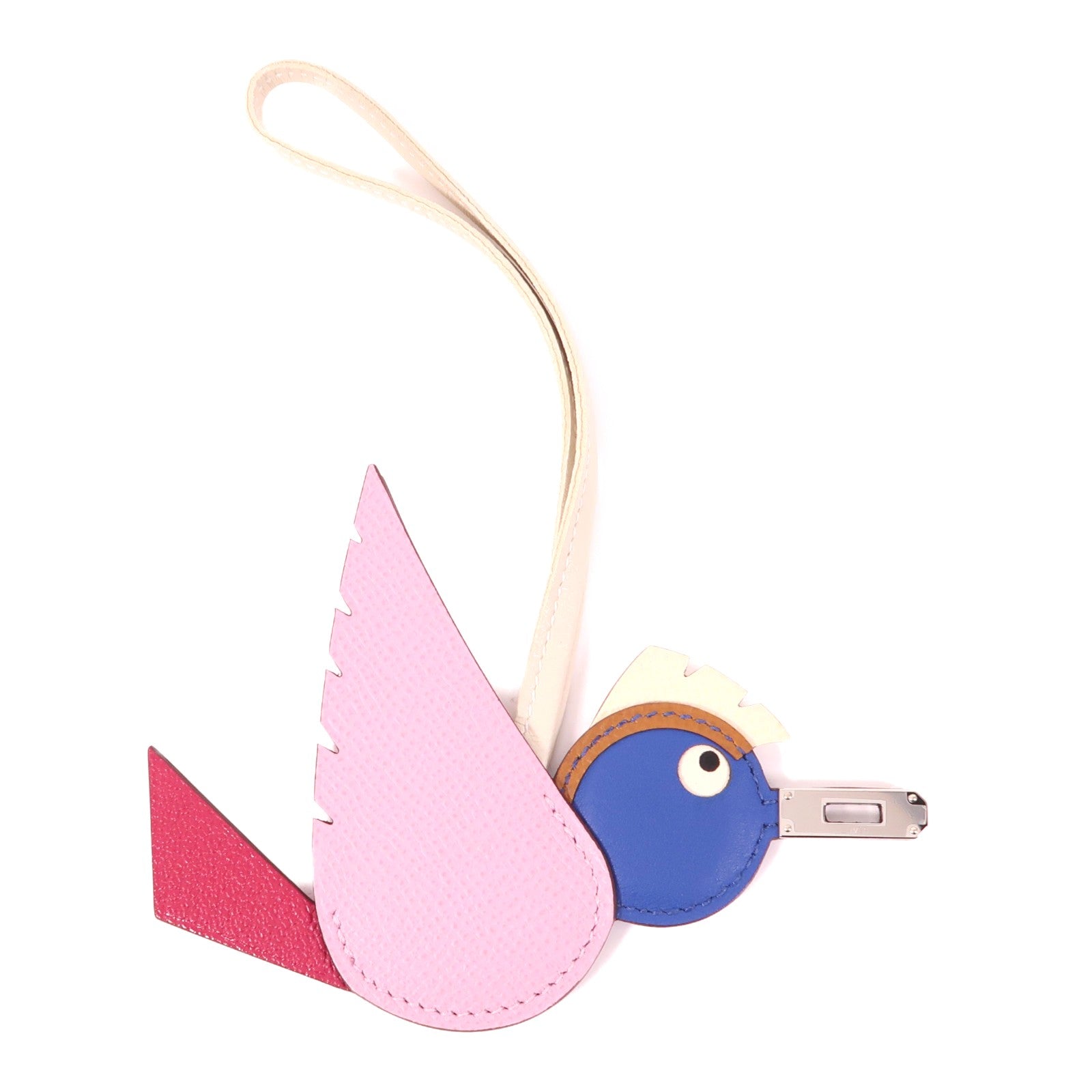 HERMES Epsom皮革/Swift皮革Birdy Charm掛飾