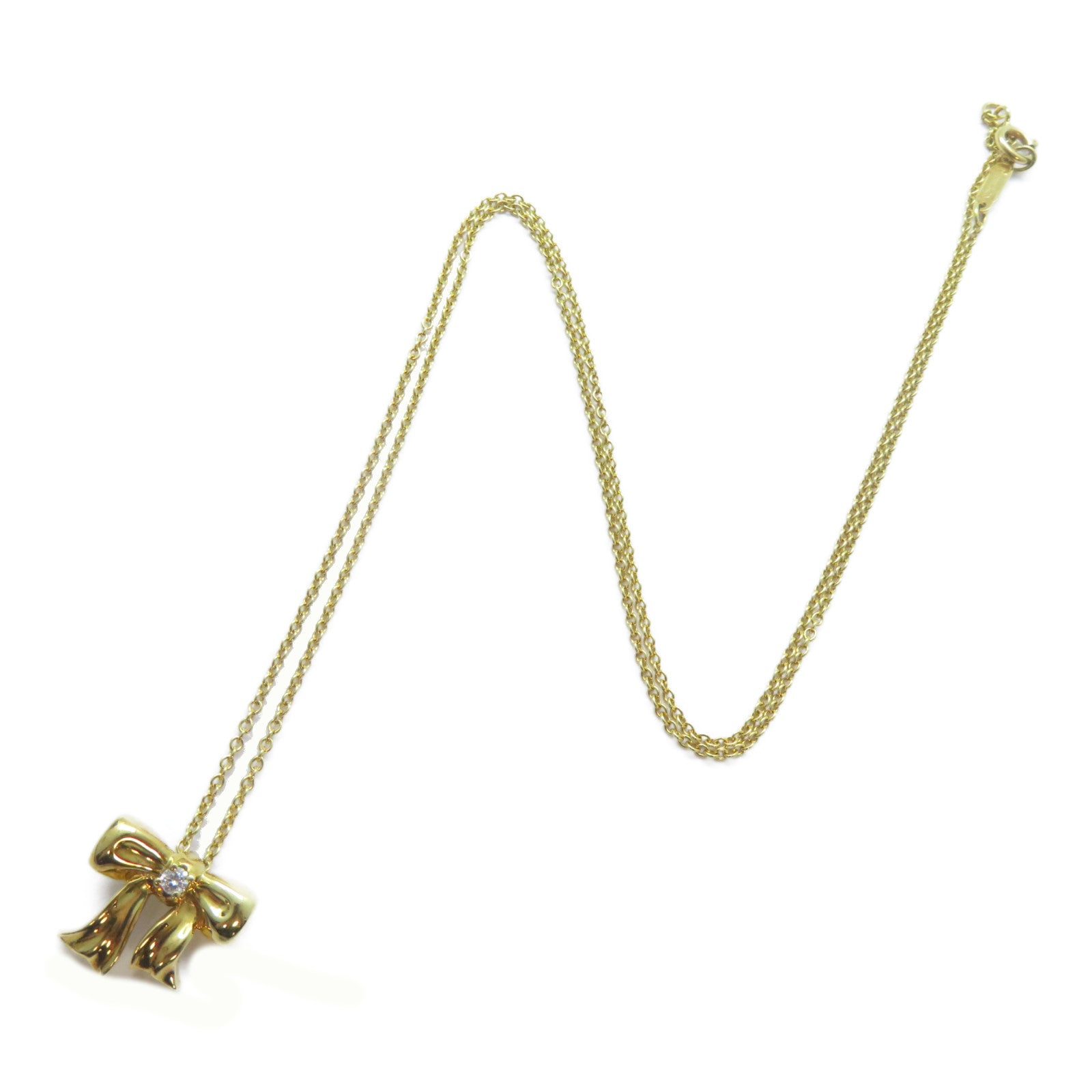 TIFFANY＆CO 18K黃金Diamond Necklace鑽石項鍊