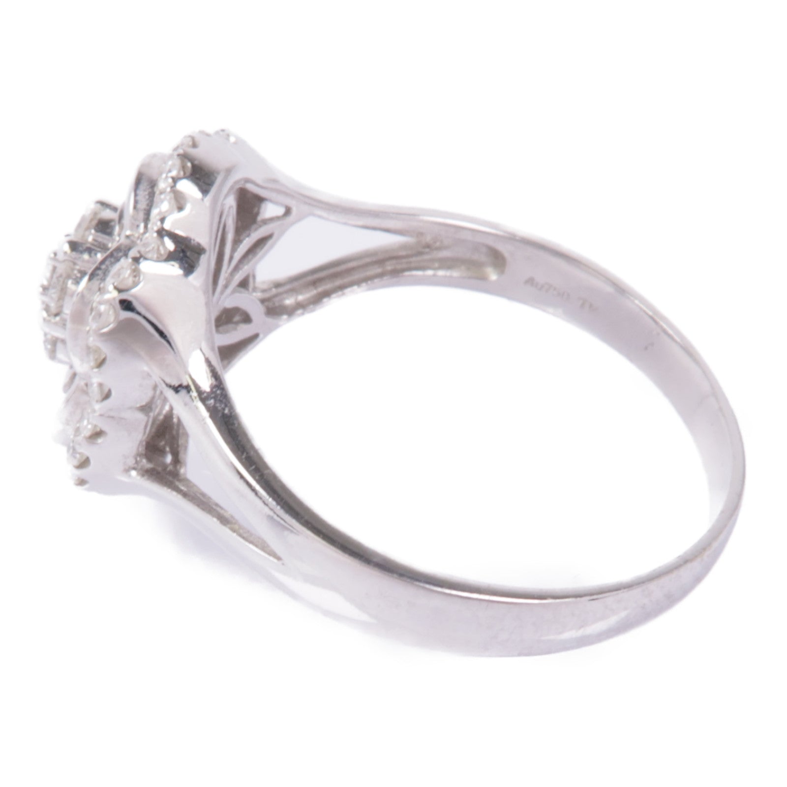 JEWELRY 【激減優惠】18K白金Diamond Ring鑽石戒指US#9.75