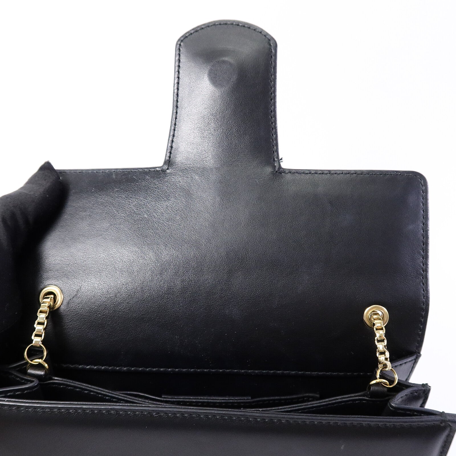 Salvatore Ferragamo 牛皮皮革Chain Shoulder Bag鏈帶肩背袋