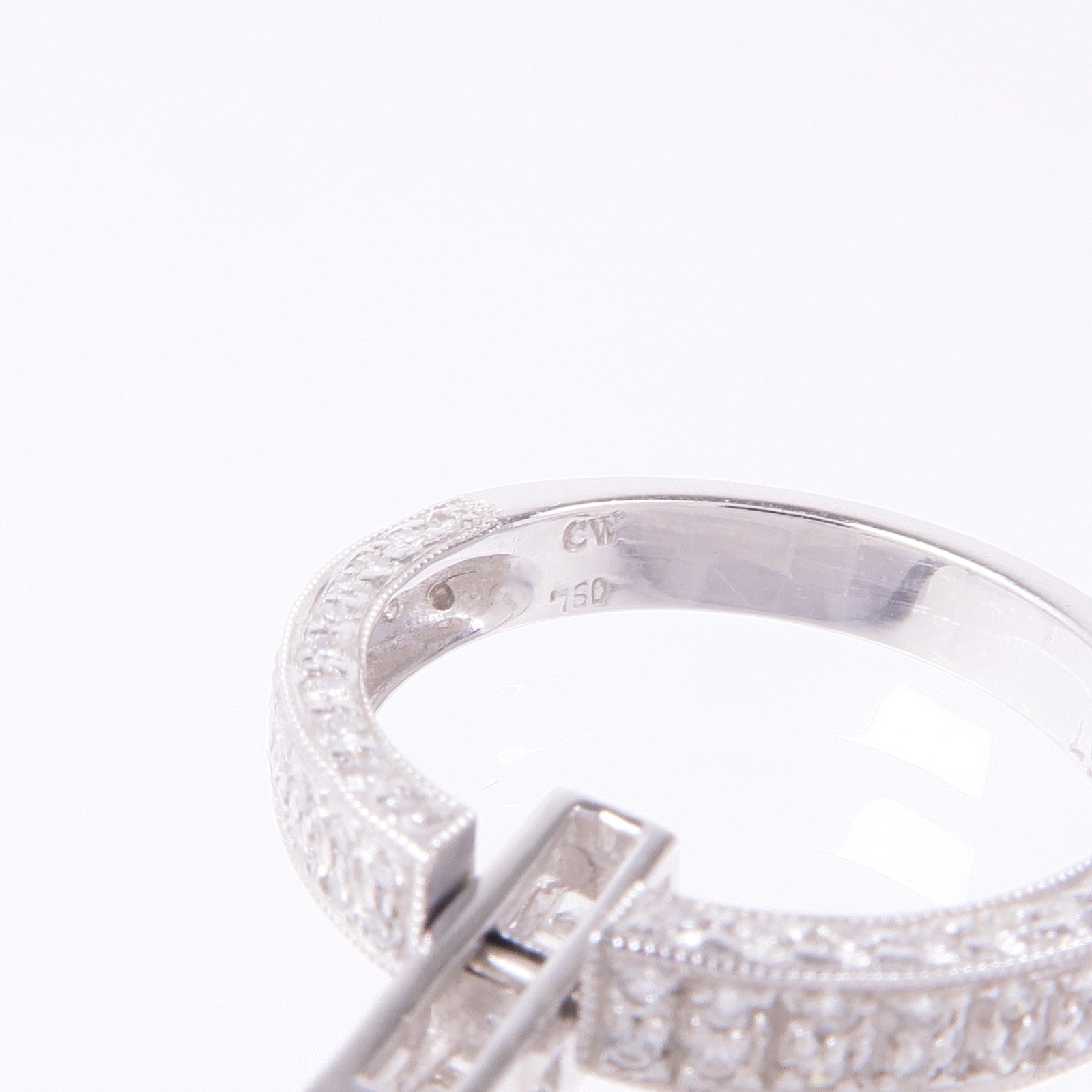 JEWELRY Diamond Pendant Top 18K White Gold
