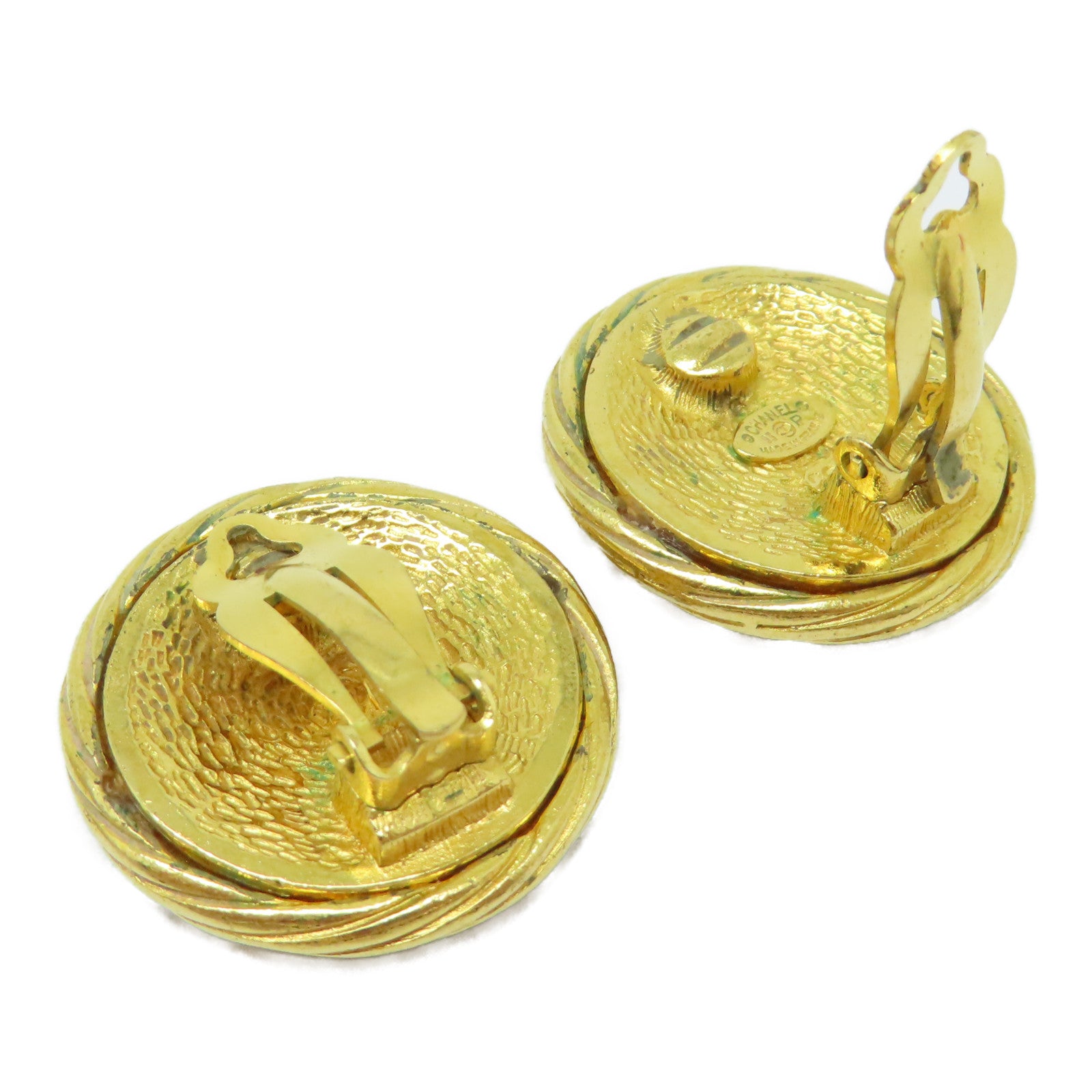 CHANEL 金屬Vintage Earrings耳環金色