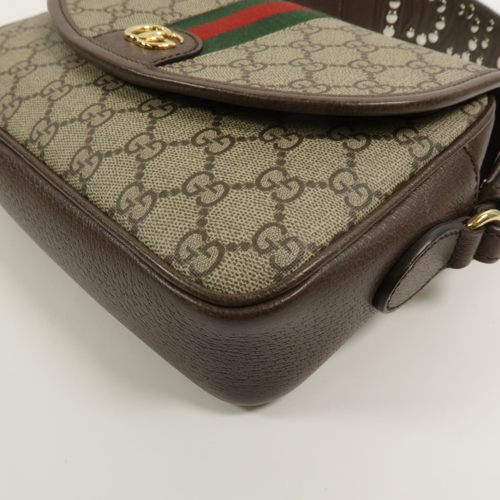 GUCCI 塗層帆布Ophidia small手挽肩背兩用袋