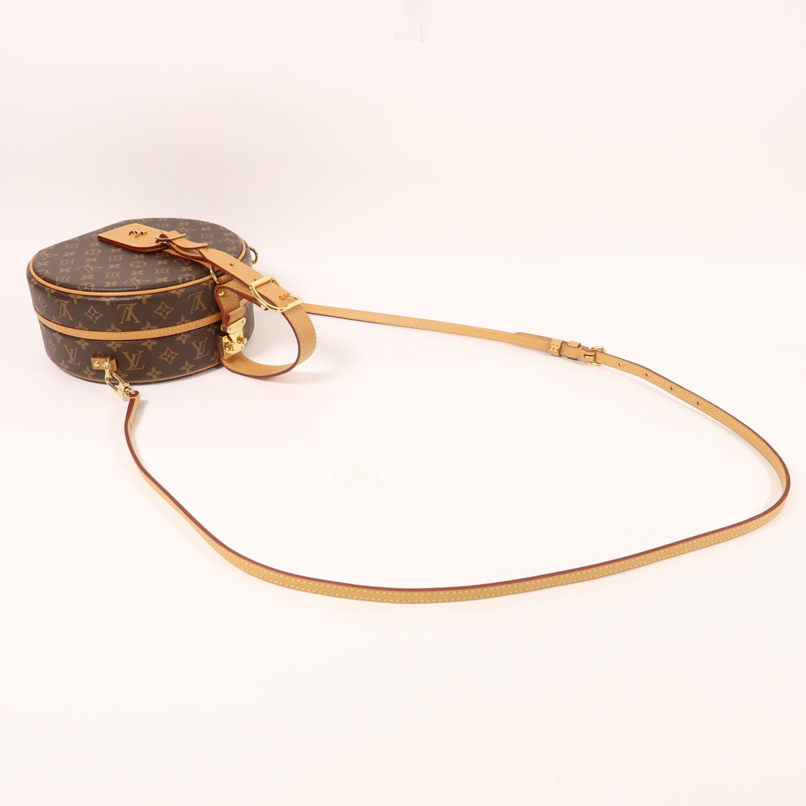 LOUIS VUITTON 【激減優惠】Monogram Petite Boite Chapeau金扣手挽肩背兩用袋