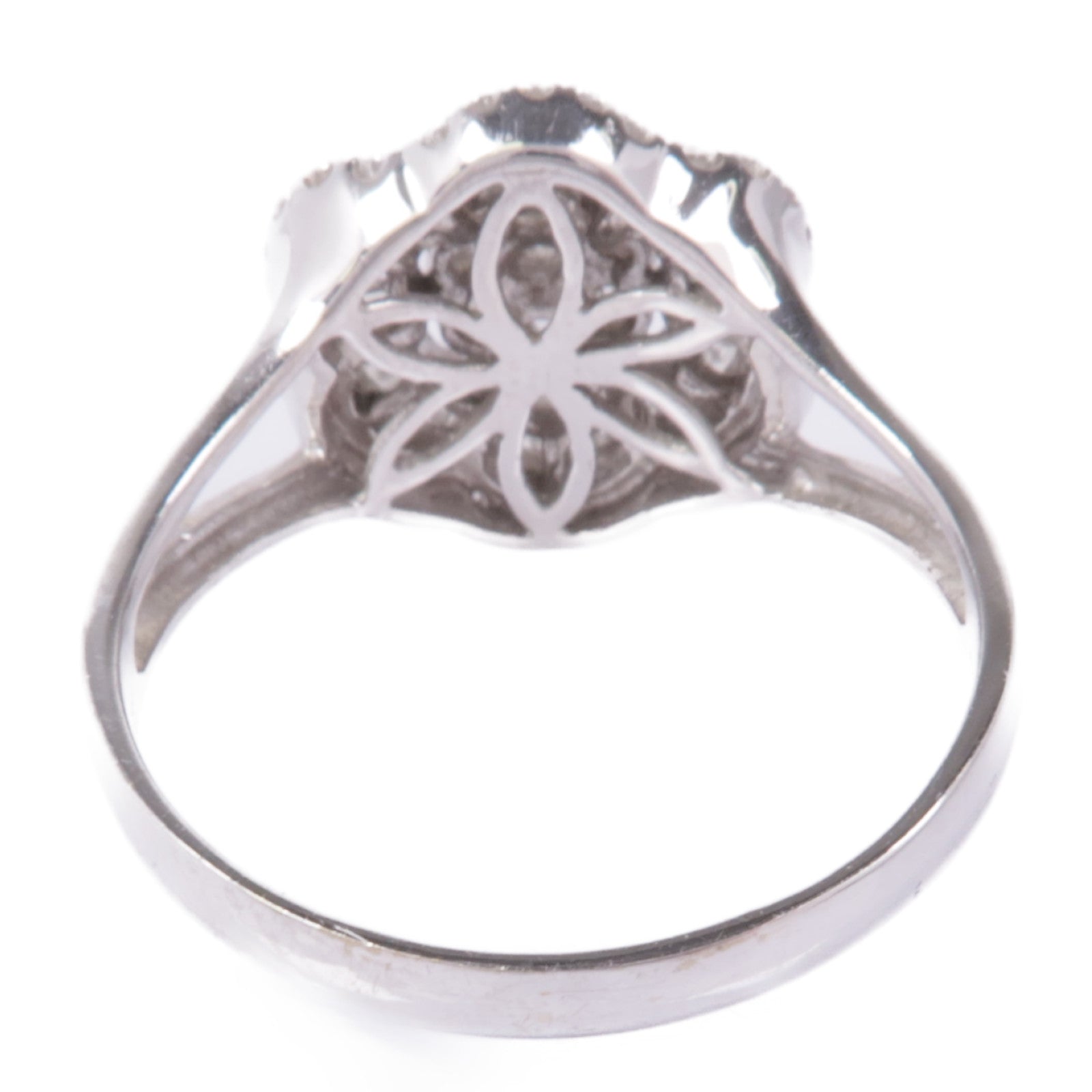 JEWELRY 【激減優惠】18K白金Diamond Ring鑽石戒指US#9.75