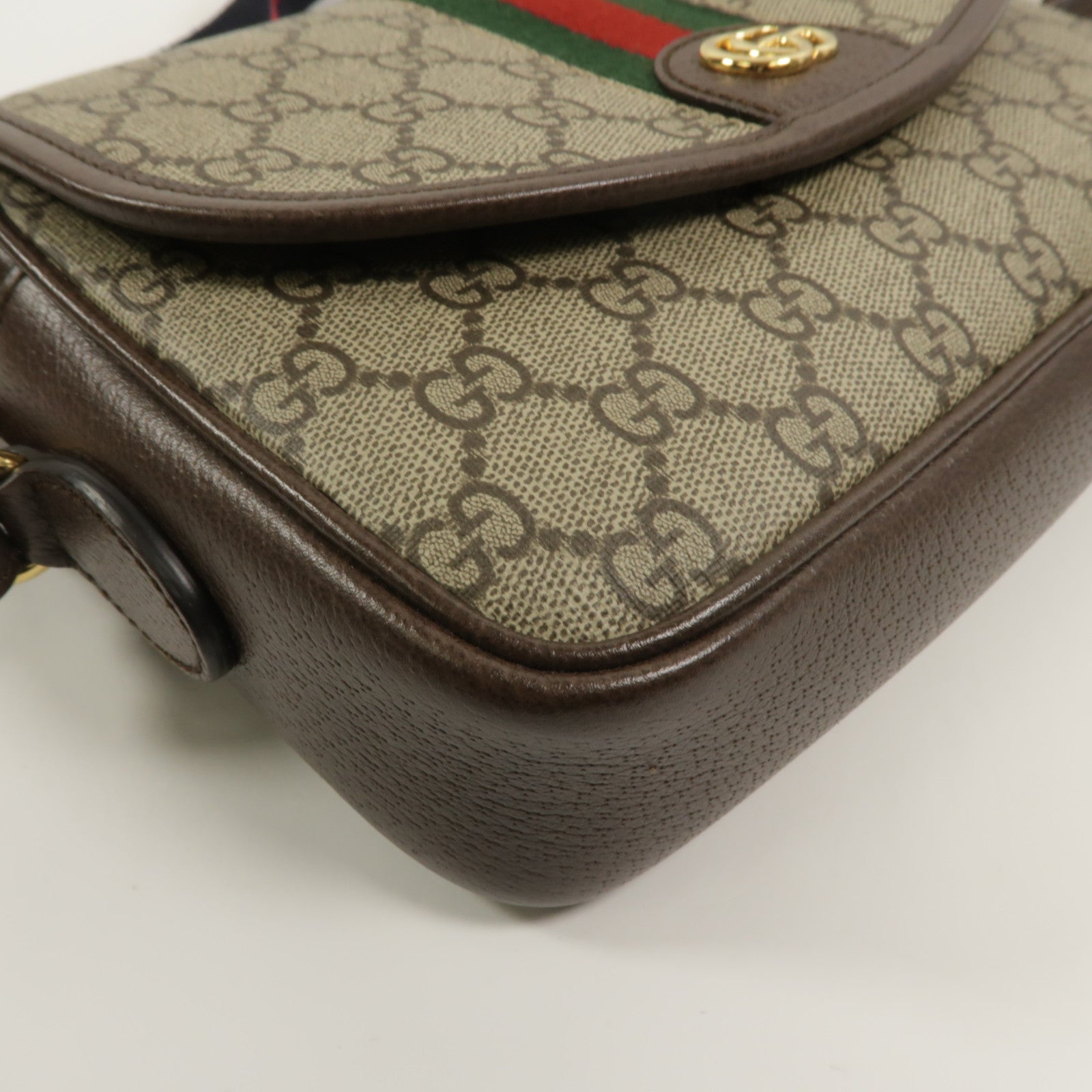 GUCCI 塗層帆布Ophidia small手挽肩背兩用袋