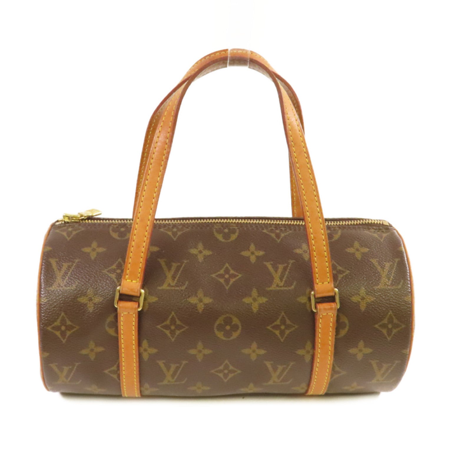 LOUIS VUITTON 【激減優惠】Monogram Papillon PM Handbag金扣手挽袋啡色
