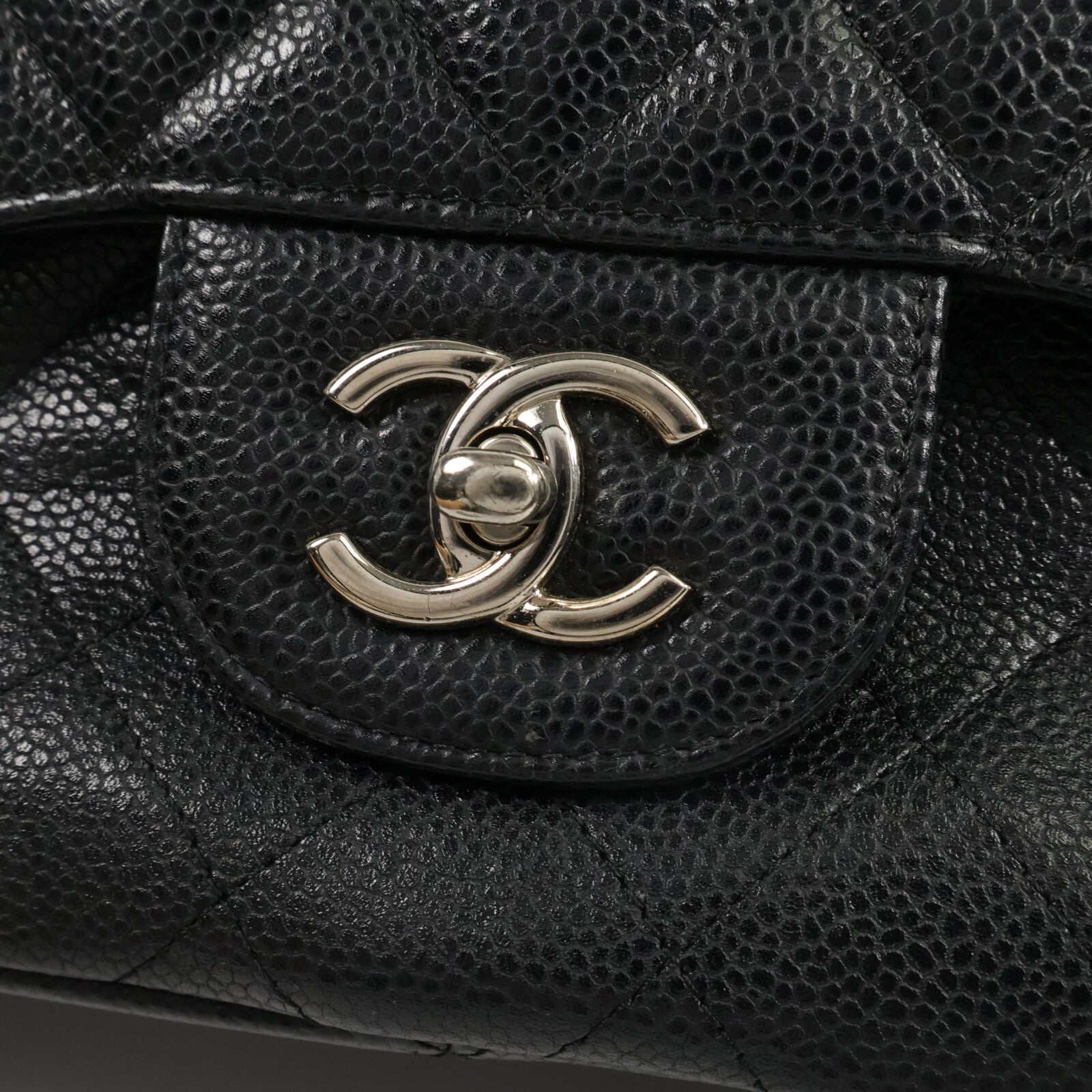 CHANEL 牛皮皮革Large Classic手挽肩背兩用袋