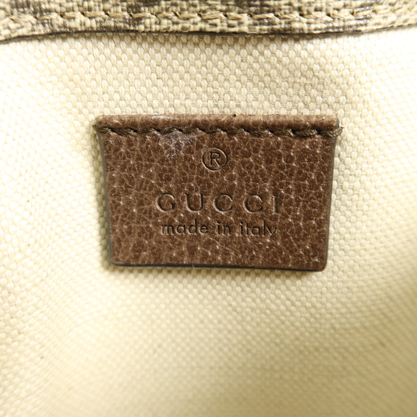 GUCCI 塗層帆布Neo Vintage Belt Bag金扣腰包