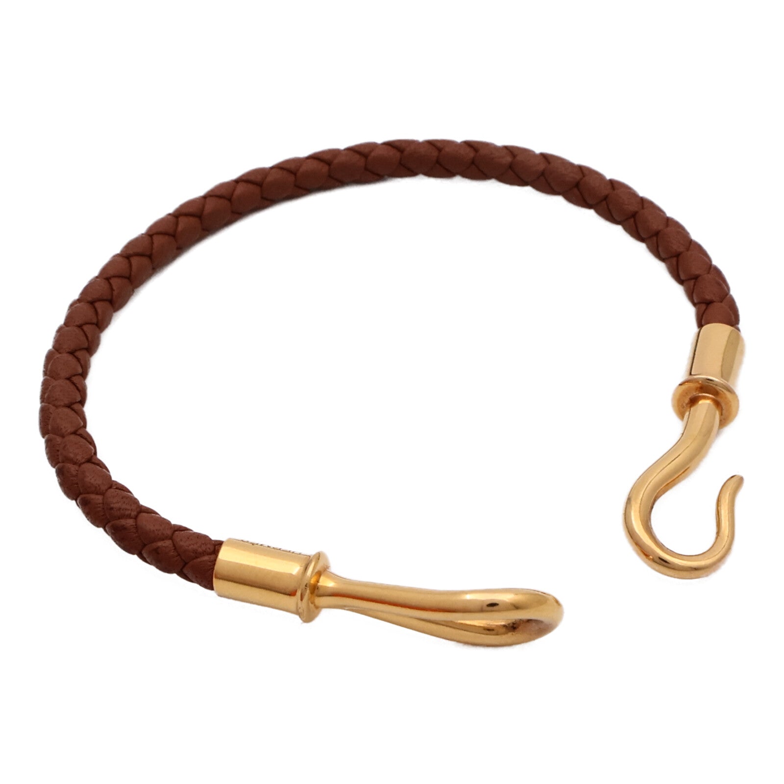 HERMES 【激減優惠】Swift皮革Jumbo H Bracelet金扣手帶