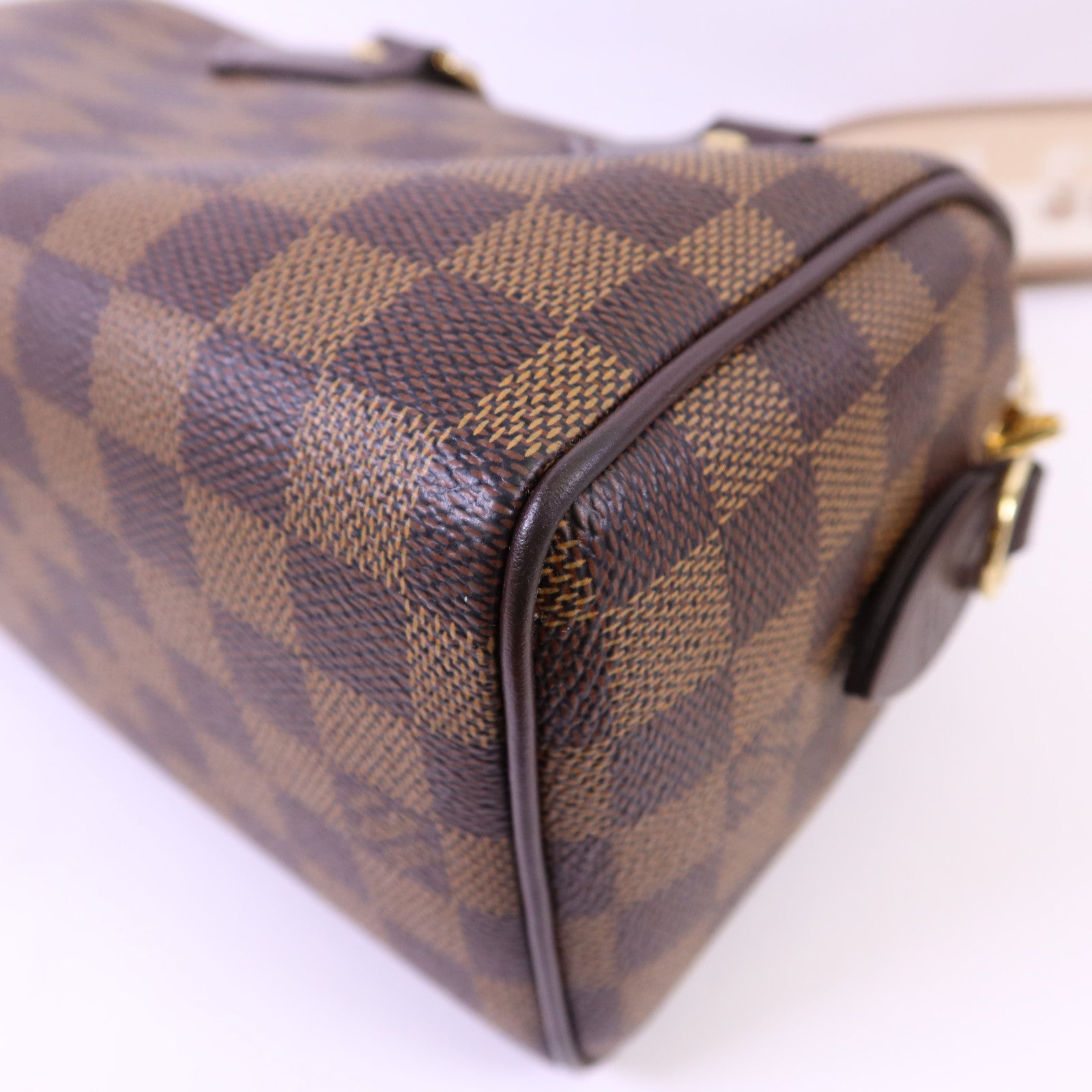 LOUIS VUITTON Damier Speedy Bandouliere 20金扣手挽肩背兩用袋