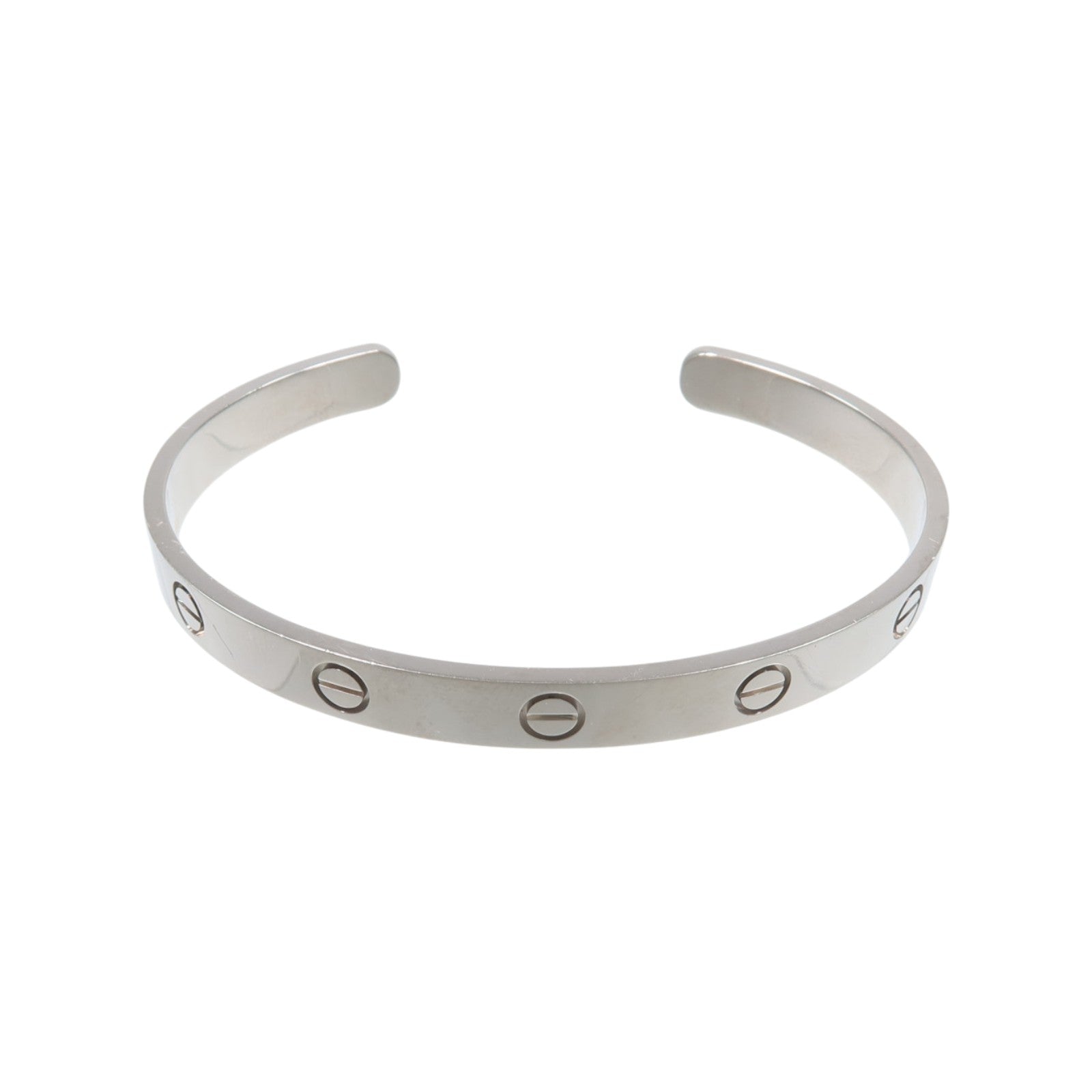 CARTIER 18K白金Love Bangle Open手鐲