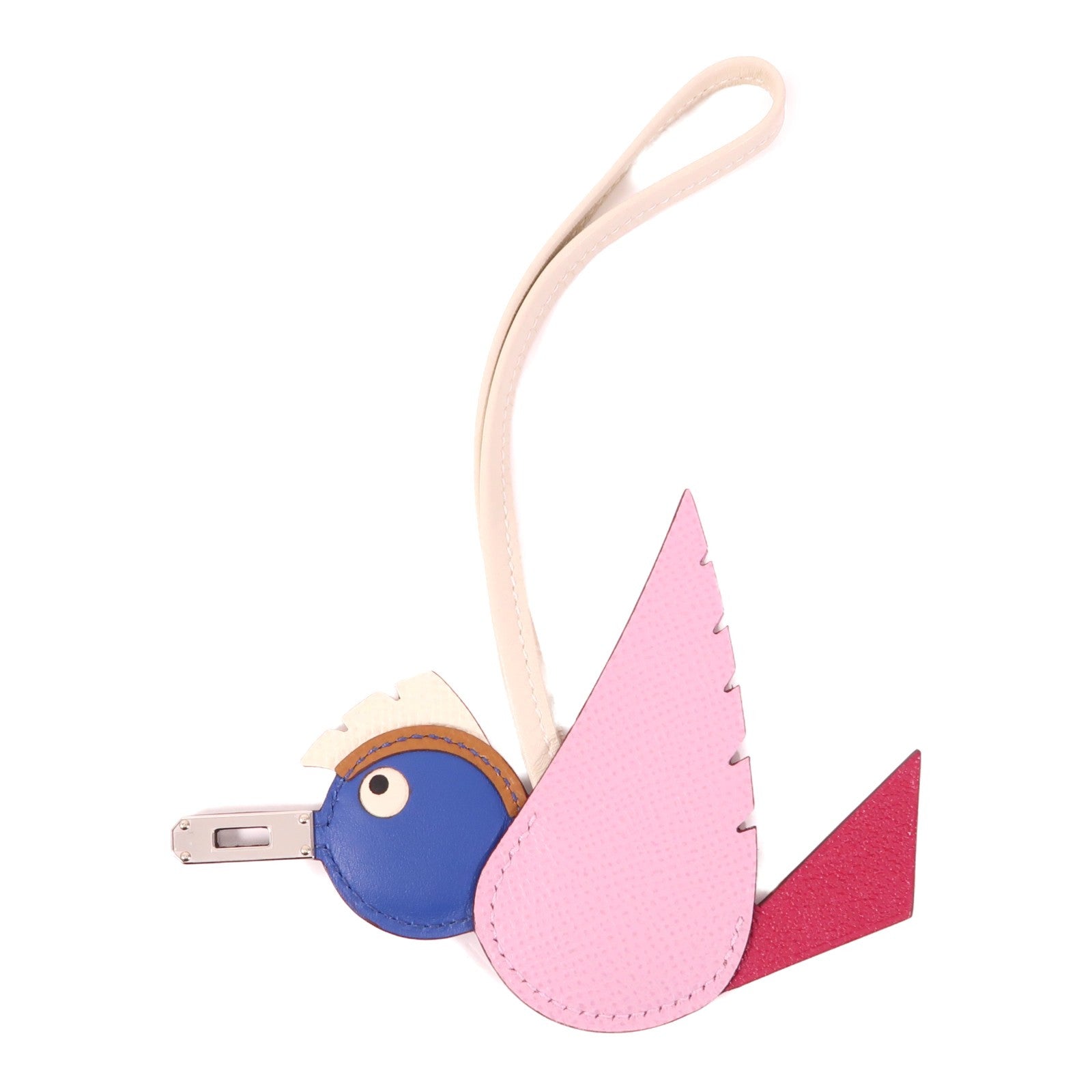 HERMES Epsom皮革/Swift皮革Birdy Charm掛飾