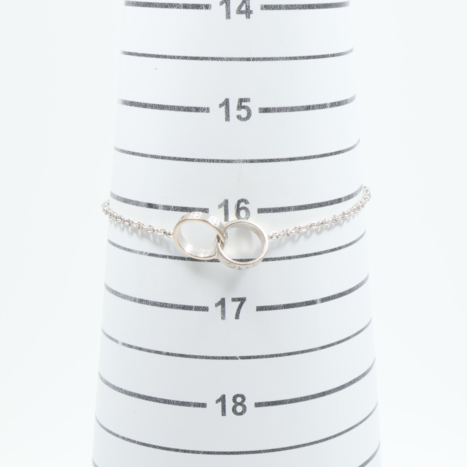CARTIER 18K白金Love Bracelet手鏈