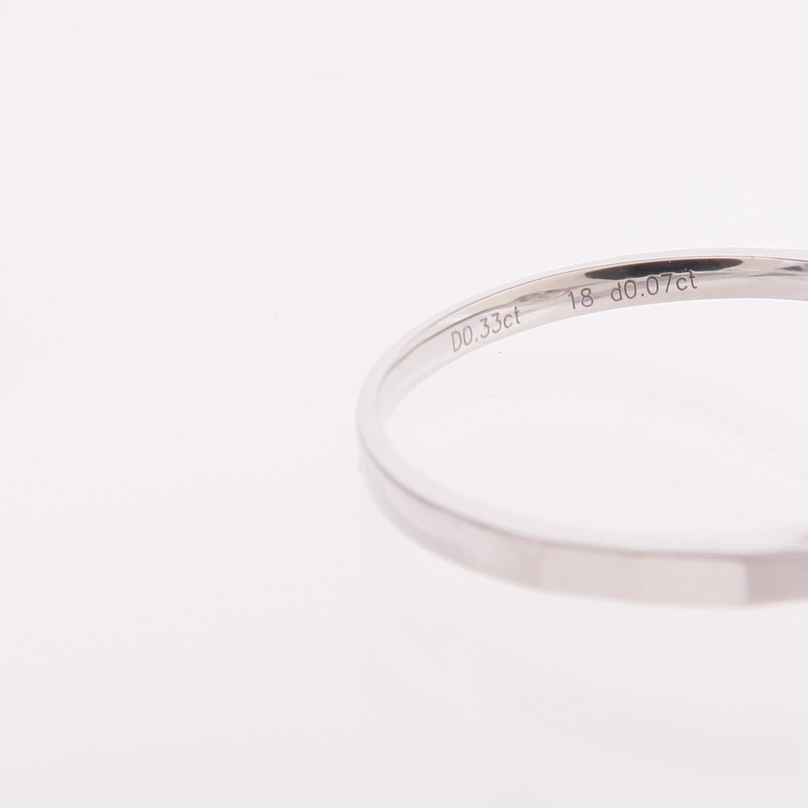 JEWELRY 【激減優惠】18K白金Diamond Ring鑽石戒指US#6