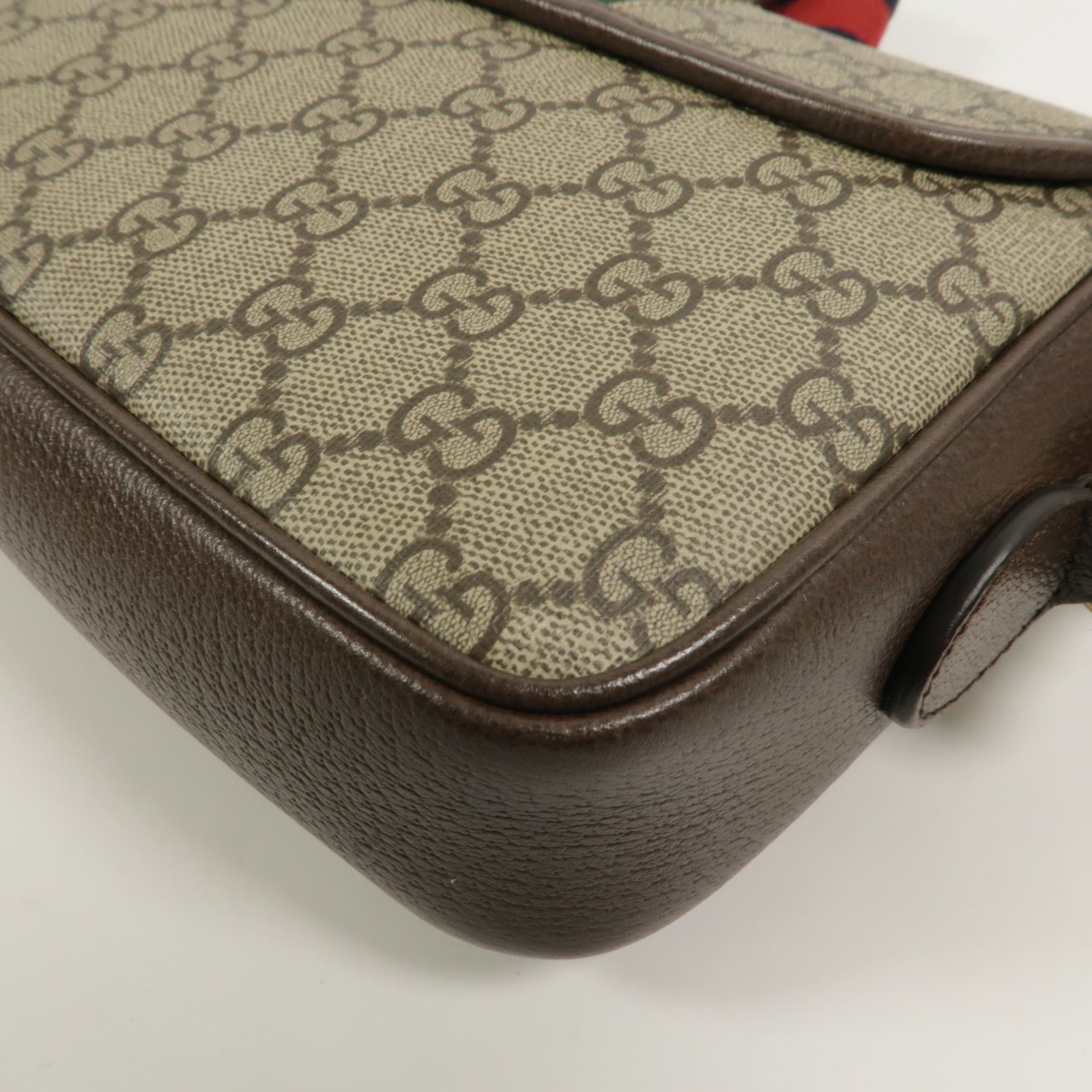 GUCCI 塗層帆布Ophidia small手挽肩背兩用袋
