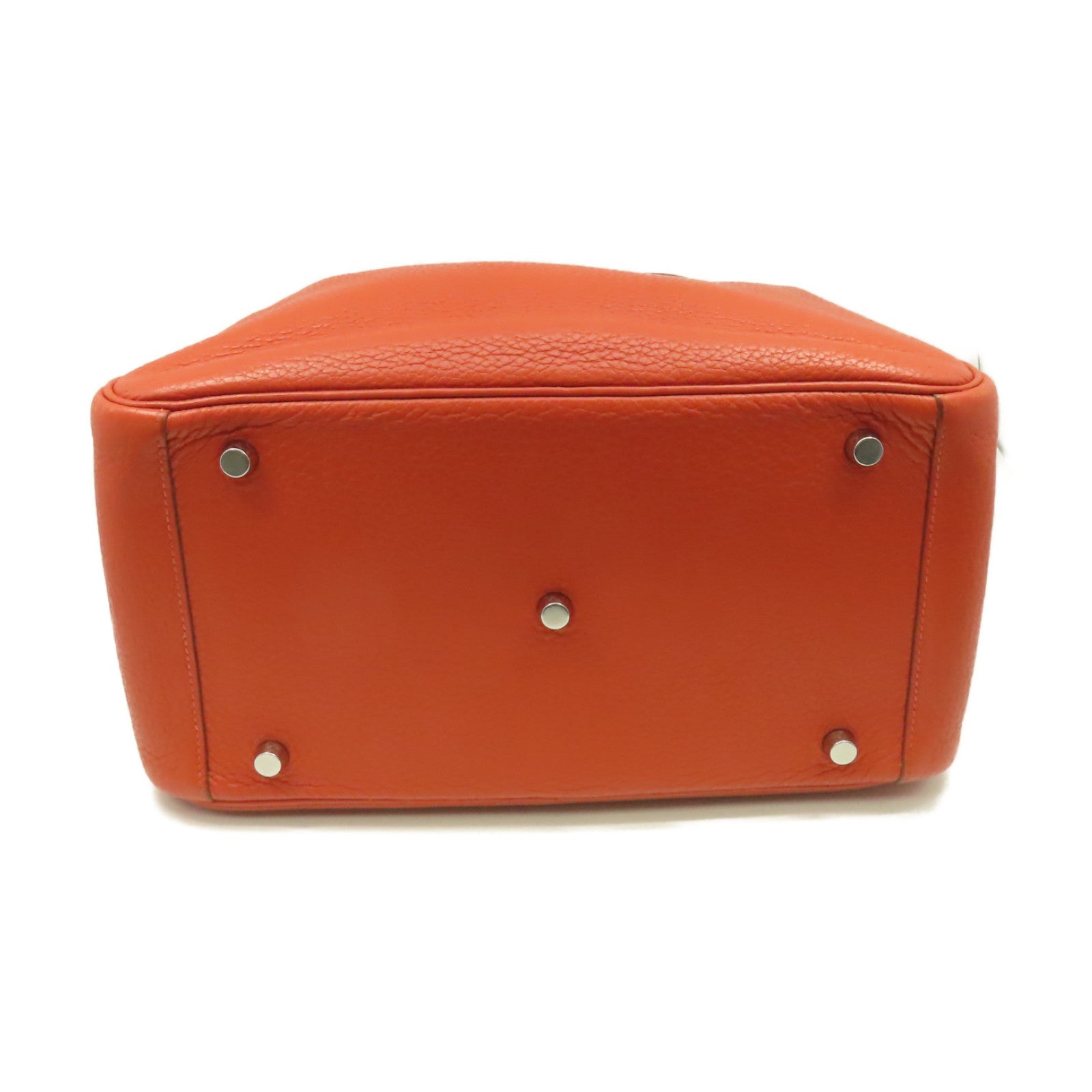 HERMES **【激減優惠】Clemence皮革Lindy 30 Shoulder Bag銀扣肩背袋Sanguine三文魚色/Rose Jaipur糖果紅色