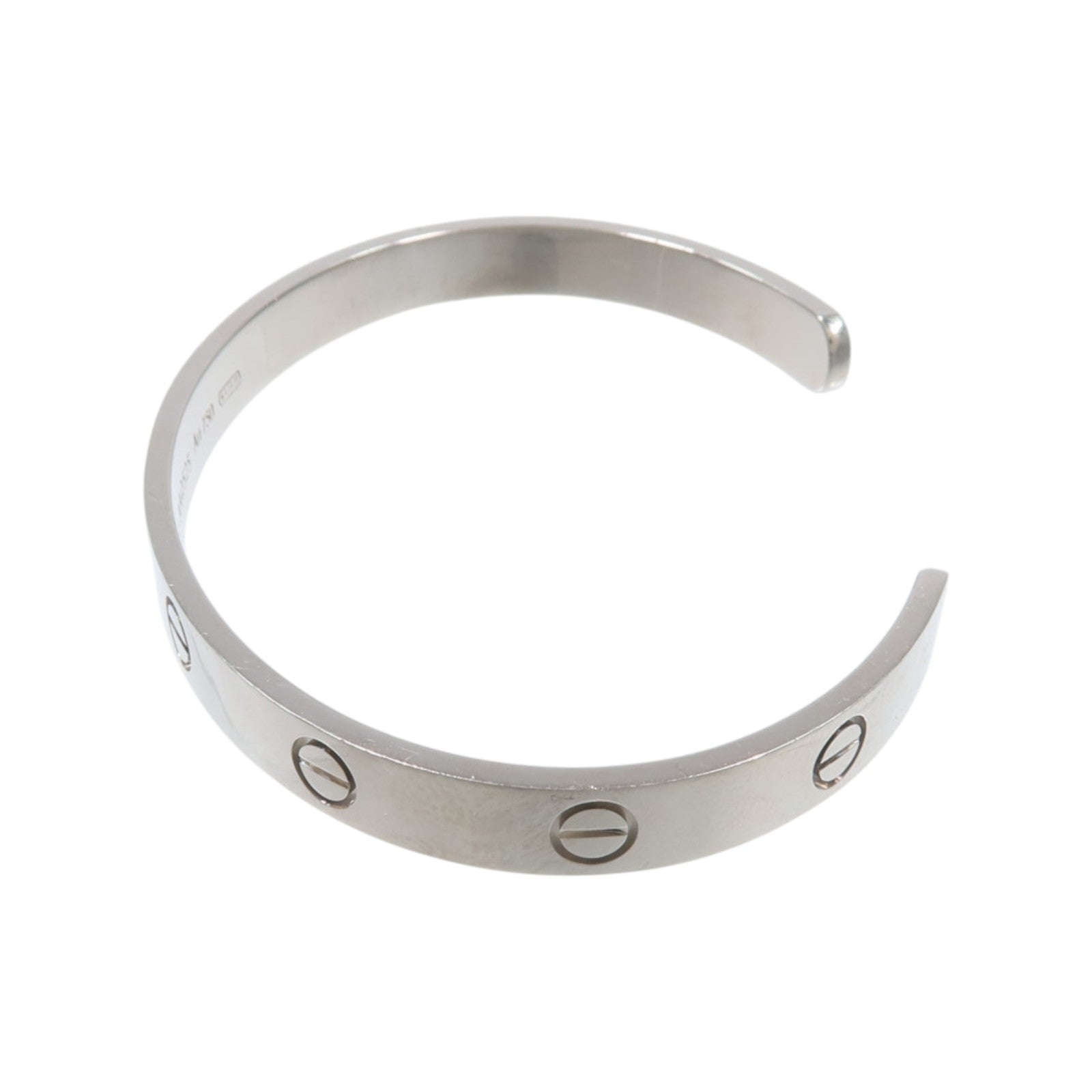 CARTIER 18K白金Love Bangle Open手鐲