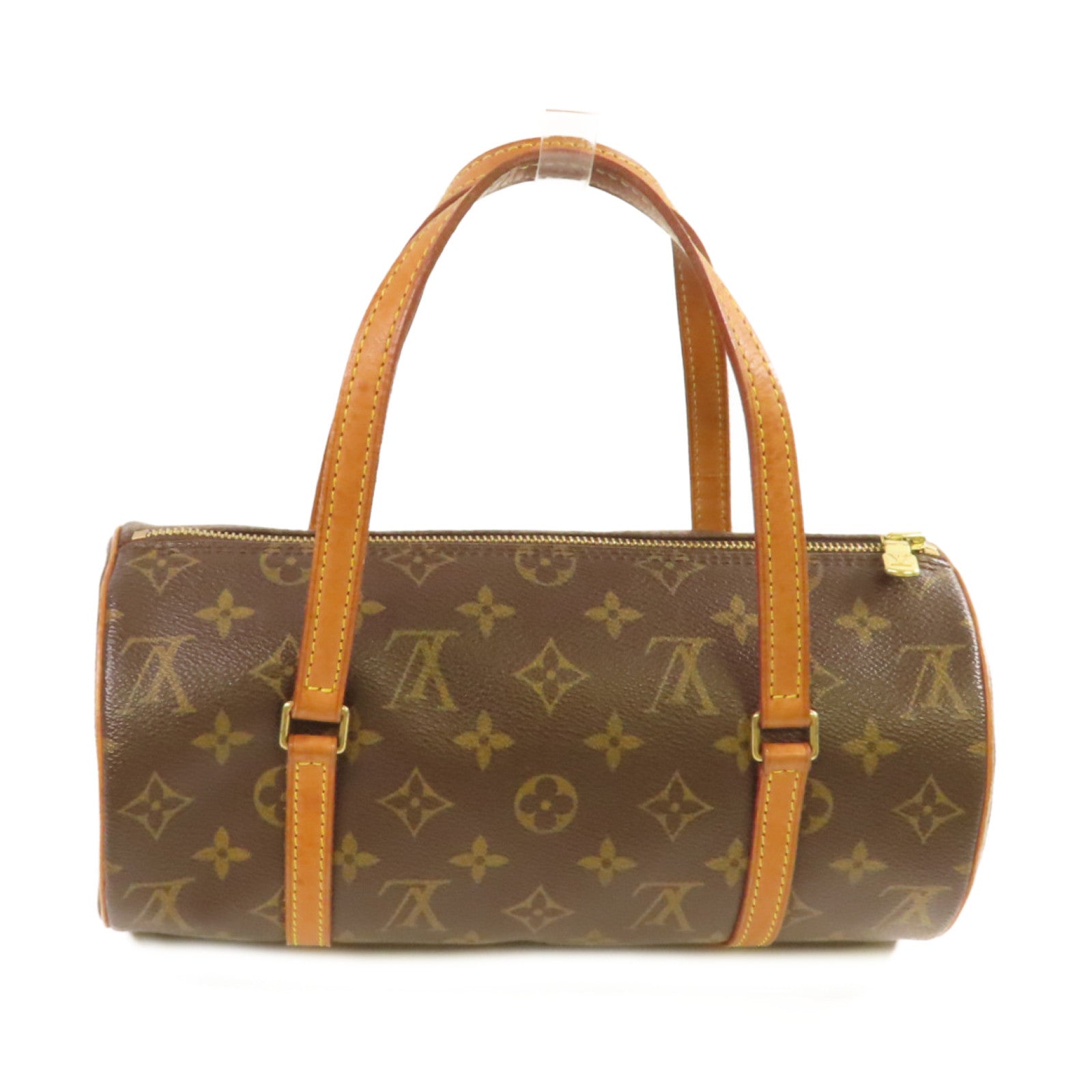 LOUIS VUITTON 【激減優惠】Monogram Papillon PM Handbag金扣手挽袋啡色