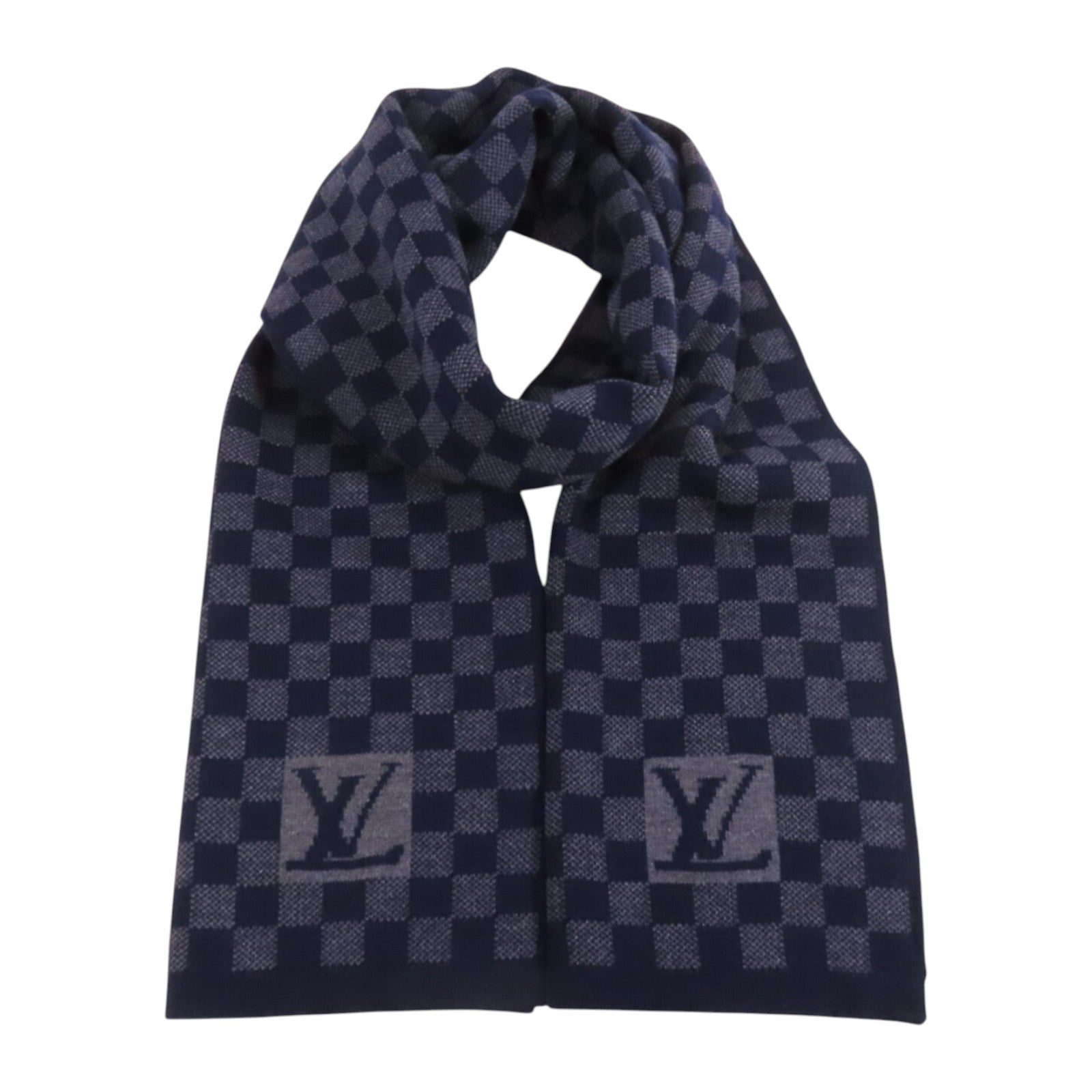 LOUIS VUITTON 羊毛Echarpe Petit Damier Scraf圍巾