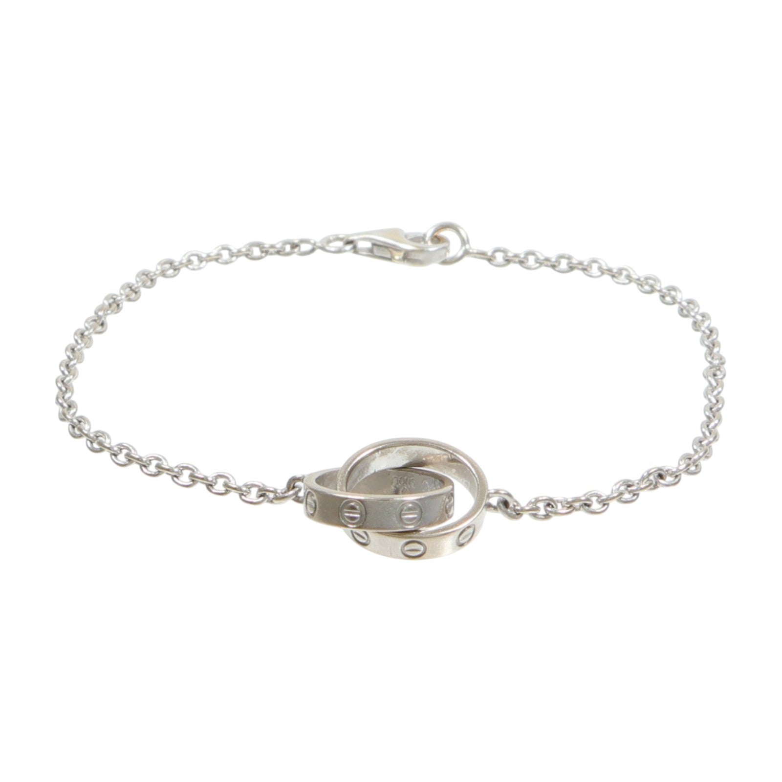 CARTIER 18K白金Love Bracelet手鏈