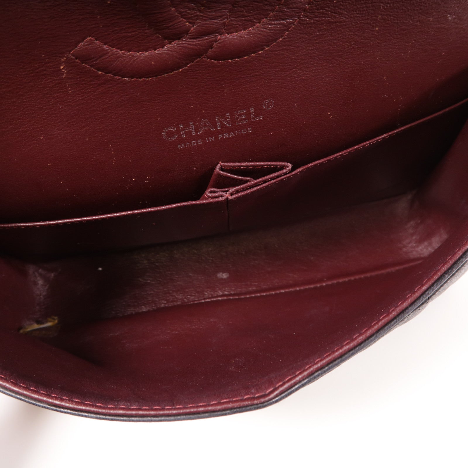CHANEL 羊皮皮革Classic 25銀扣鏈帶肩背袋