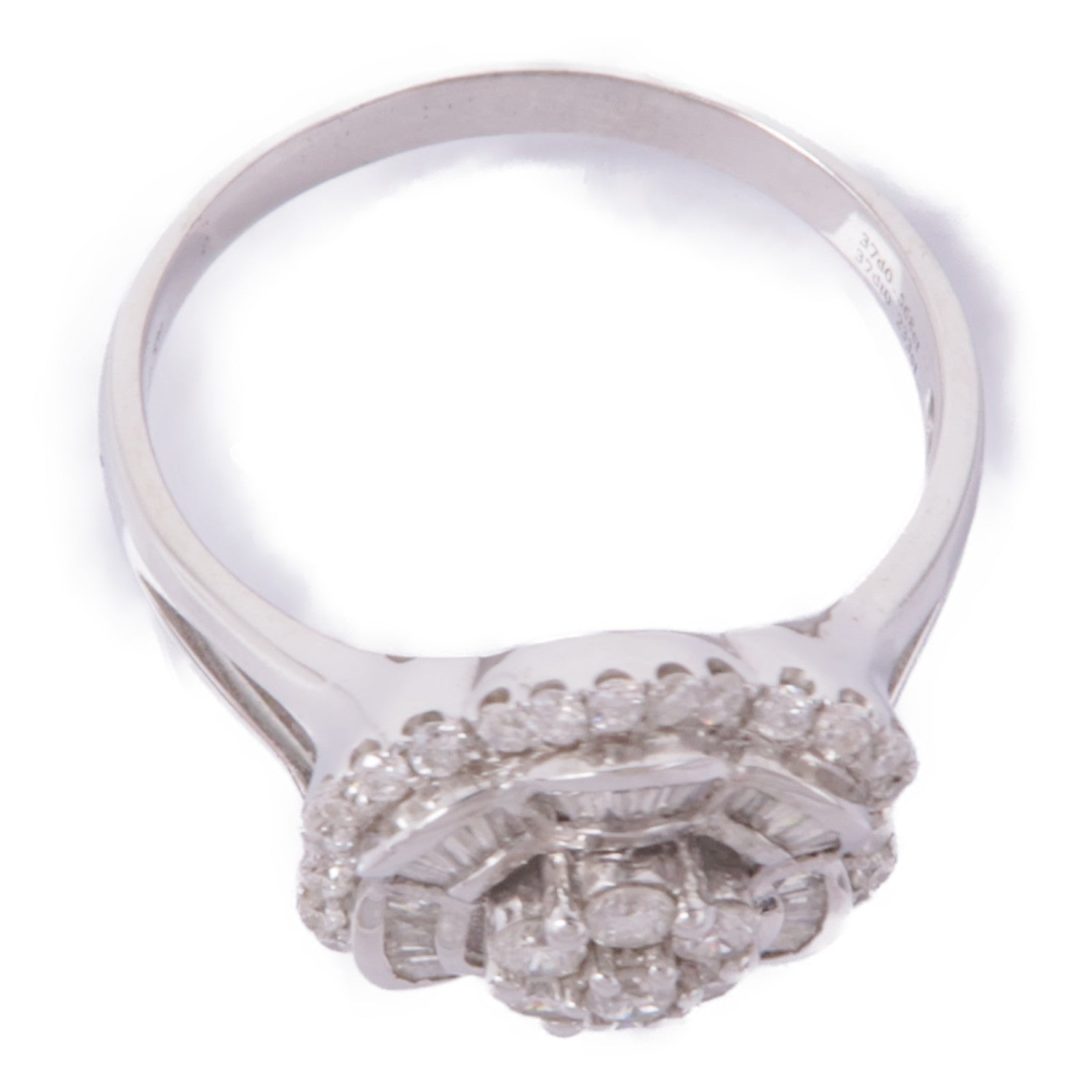 JEWELRY 18K白金Diamond Ring鑽石戒指US#9.75