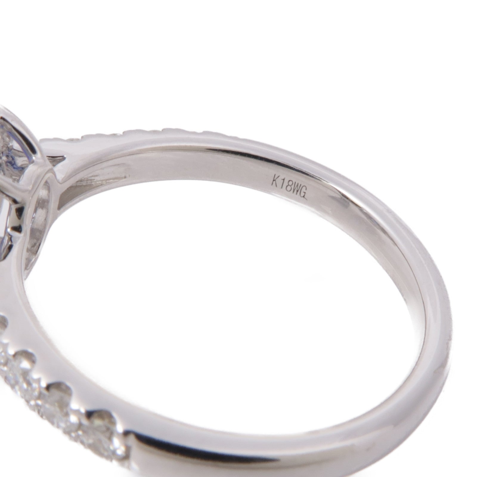 JEWELRY 【激減優惠】18K白金Sapphire/Diamond Ring 藍寶石/鑽石戒指US#6