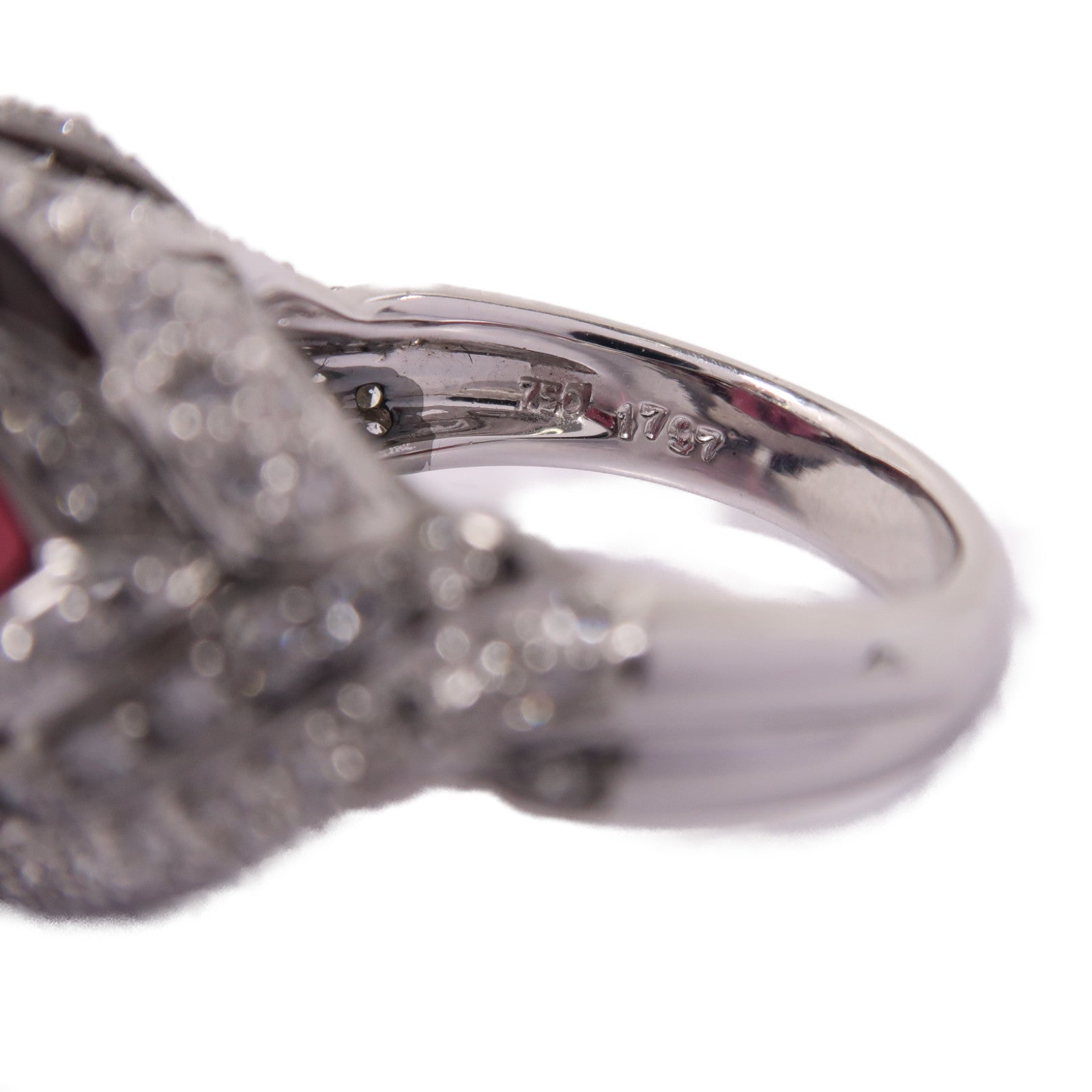 JEWELRY 【激減優惠】18K白金Tanzanite Ring坦桑石/1.51ct鑽石戒指US#7