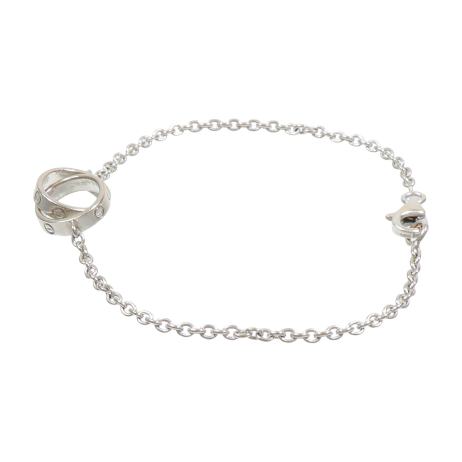 CARTIER 18K白金Love Bracelet手鏈