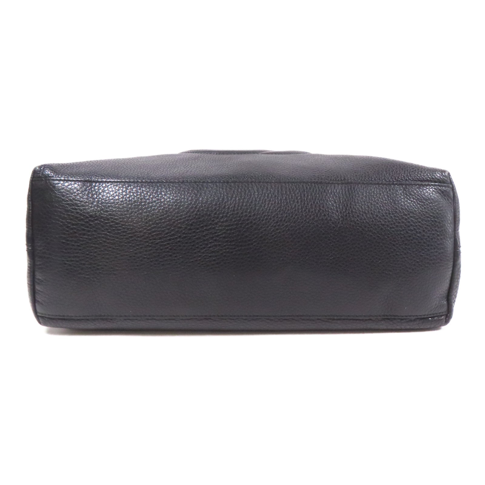 GUCCI GG GHW Soho Pebbled Chain Shoulder Bag 308982 Calfskin Leather Black